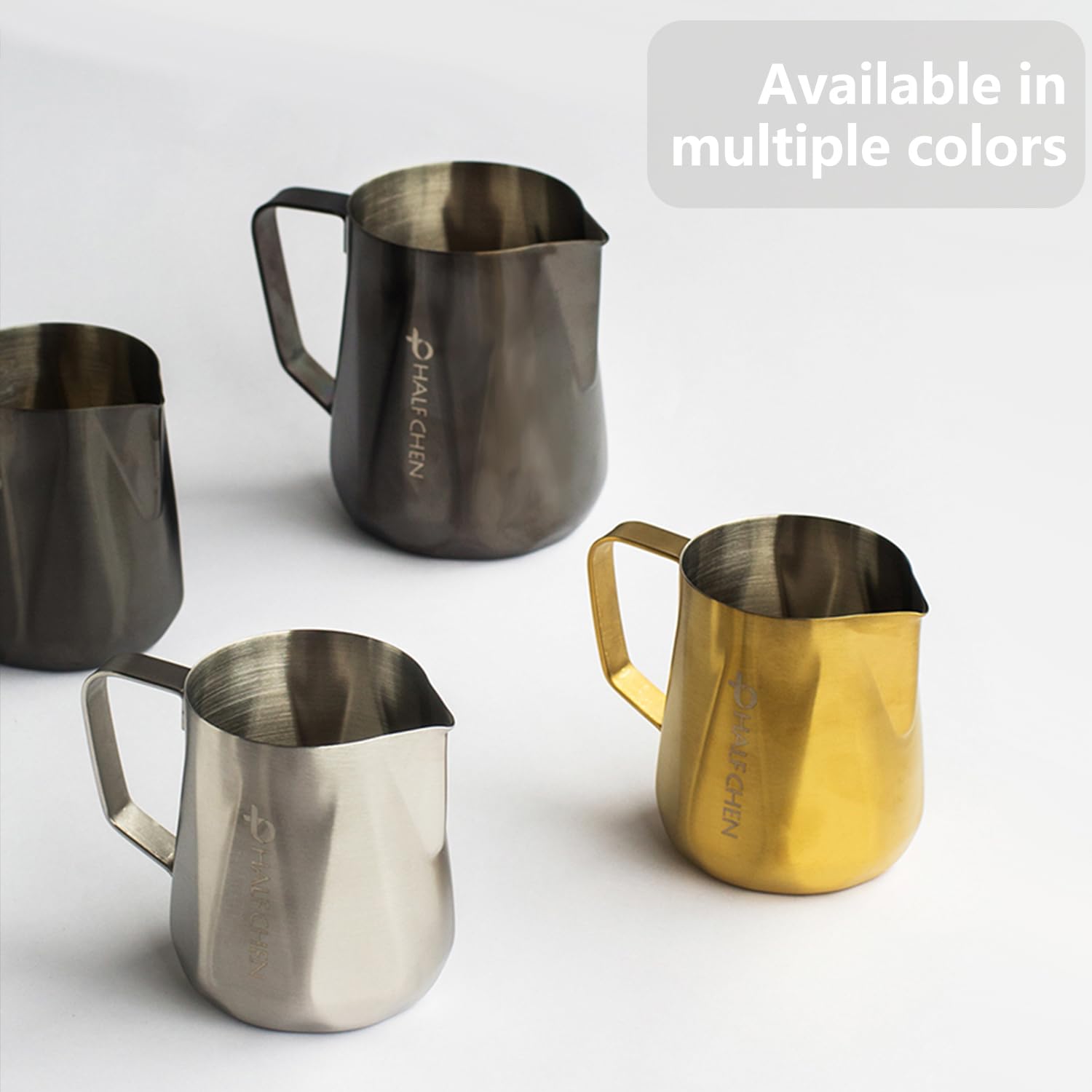 **Stainless Steel Milk Frothing Pitcher 350ml/600ml (12oz/20oz) - Barista Coffee Frother for Espresso, Cappuccino & Latte - Perfect for Home & Café Use**
