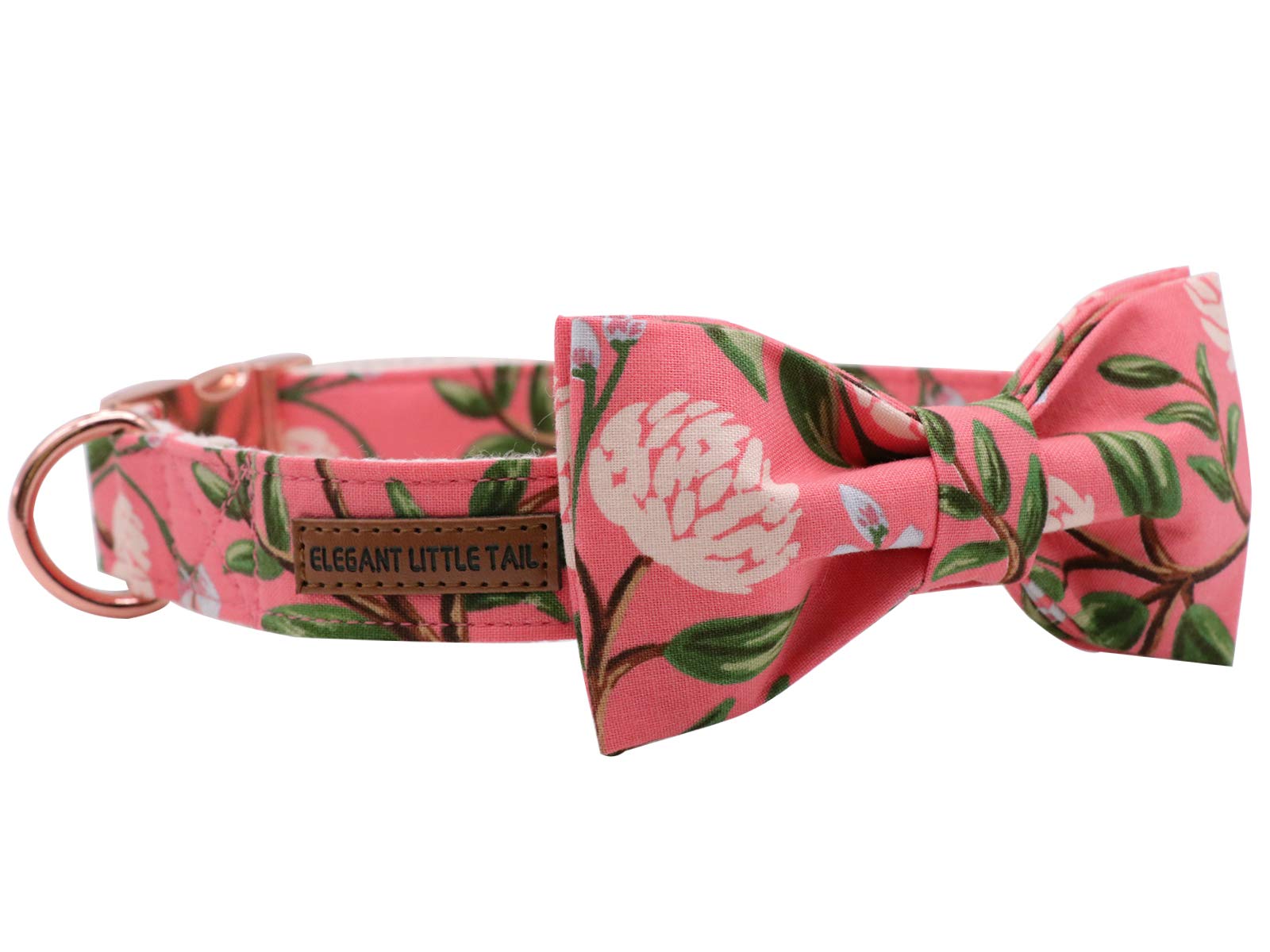 Elegant Bow Tie Dog Collar with Adjustable Cotton & Webbing - Perfect for Small, Medium & Large Dogs & Cats - Ideal for Daily Walks, Pet Parties & Photo Shoots