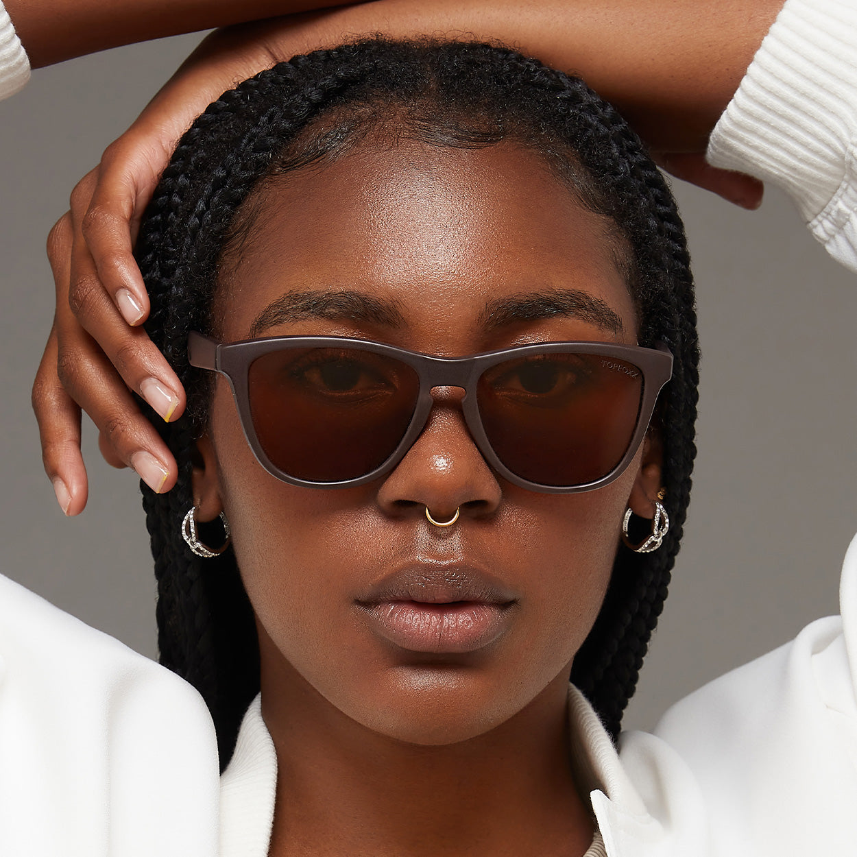 Rise Up Brown Prescription Glasses - Stylish & Comfortable Eyewear for Reading, Work, and Daily Use