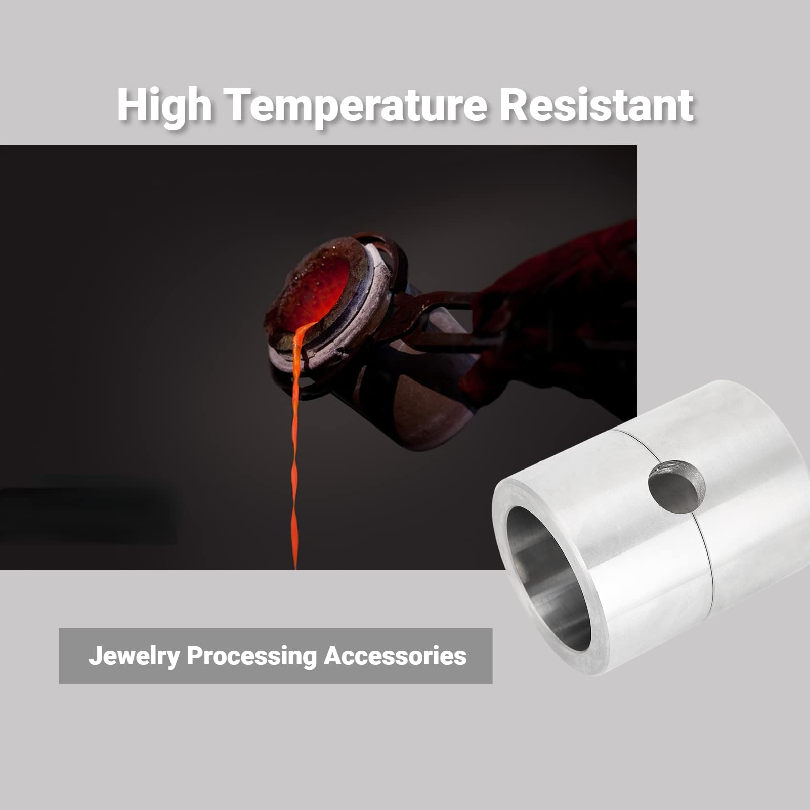 High-Temperature Metal Jewelry Casting Melting Pot - Durable Sandbox Crucible for Jewelry Making & Repair - Perfect for DIY Gold, Silver, Copper Casting - Ideal for Home Studios & Professional Jewelers