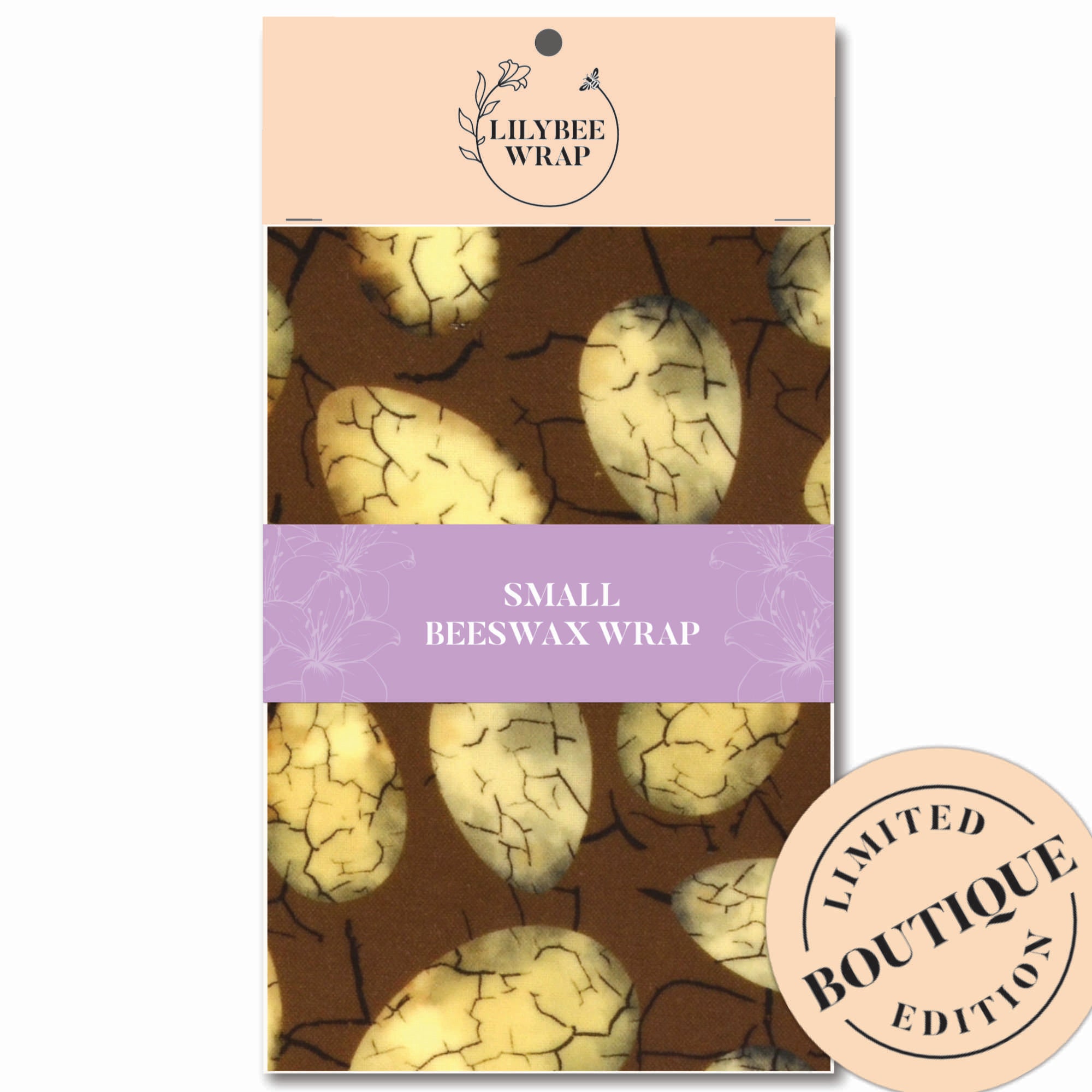Eco-Friendly Small Beeswax Dinosaur Egg Wraps - Reusable Food Storage for Kids Lunch, Snacks & Meal Prep | Sustainable Alternative to Plastic Wrap