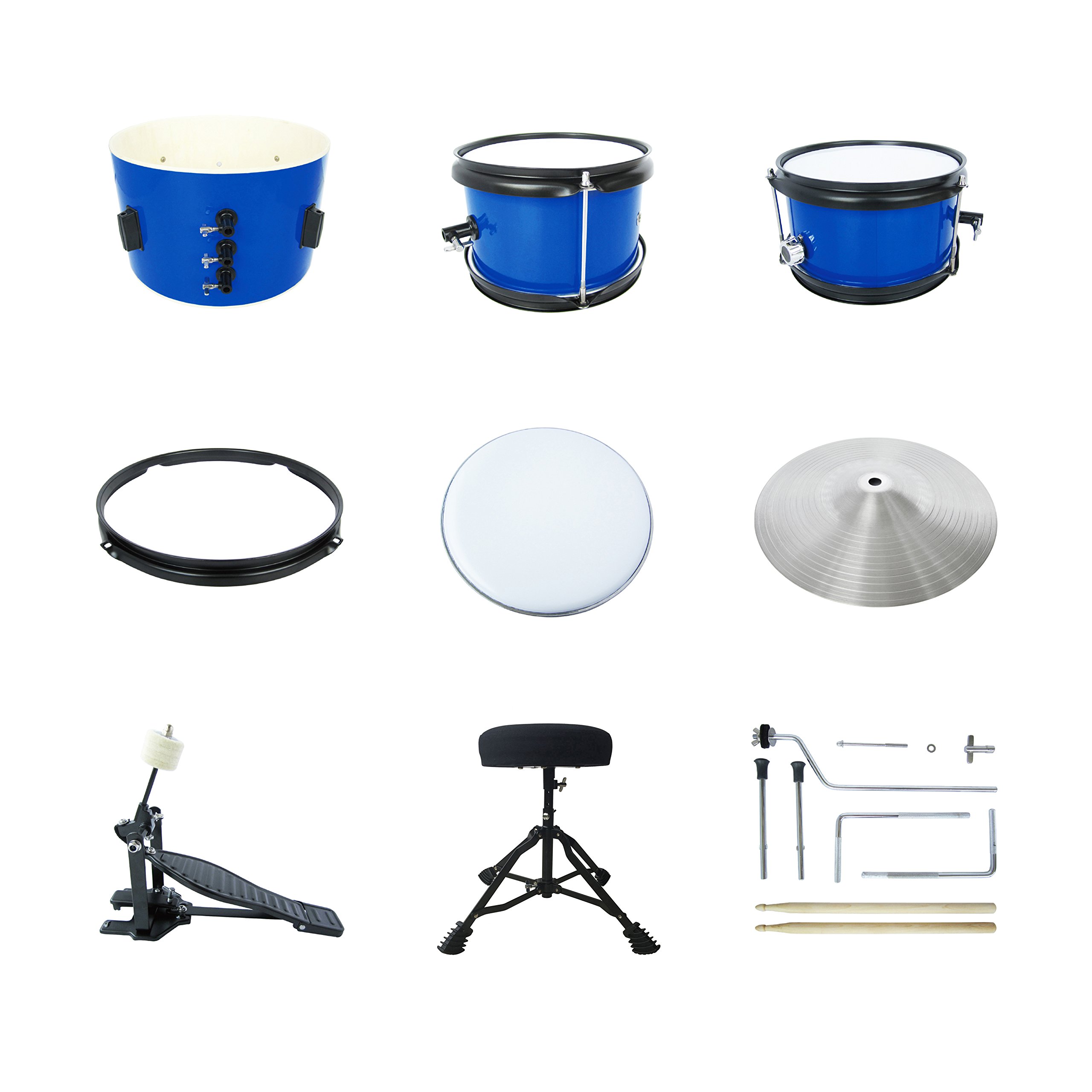 5-Piece Kids/Junior Drum Set with 13