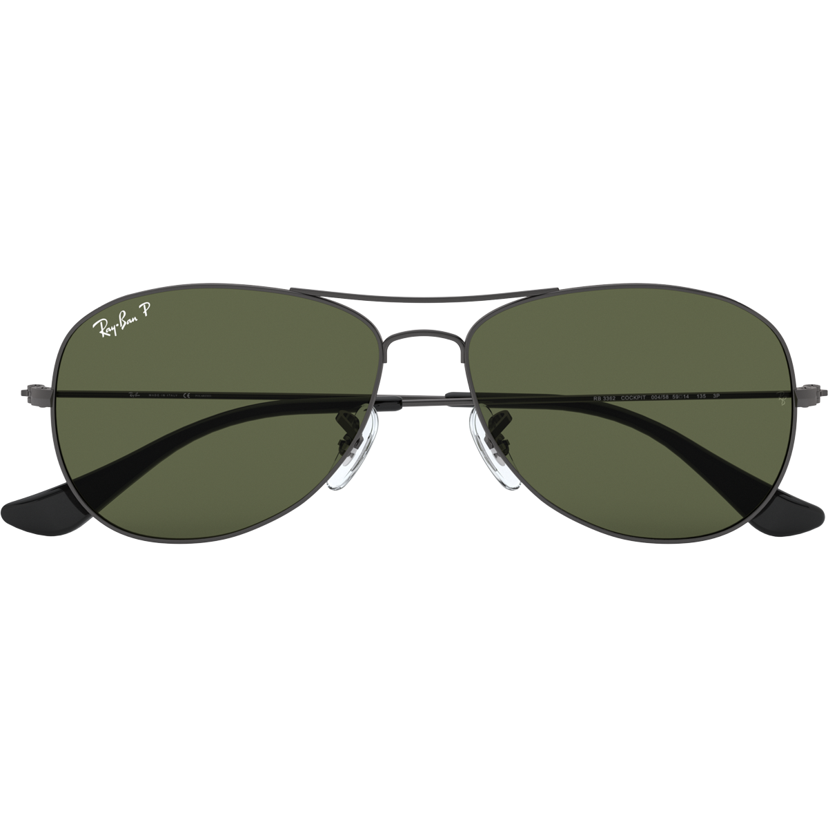 Cockpit M Gunmetal Green Polarized Sunglasses - UV Protection, Anti-Glare for Driving, Fishing & Outdoor Sports