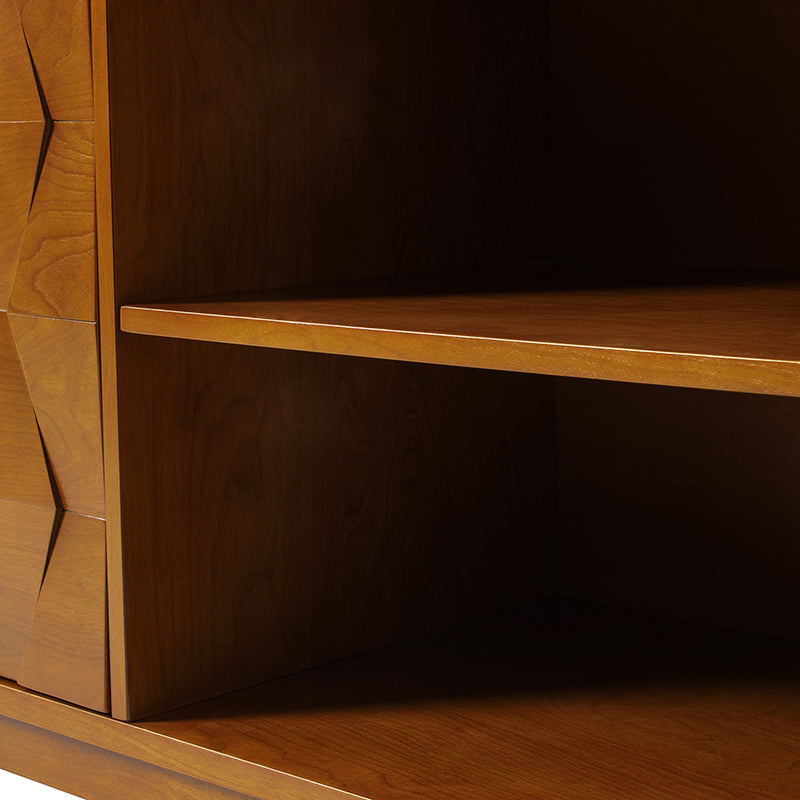 Samuel Open Storage Shelf TV Stand with Cable Management Holes - Modern Entertainment Center for Living Room, Bedroom & Home Office Organization