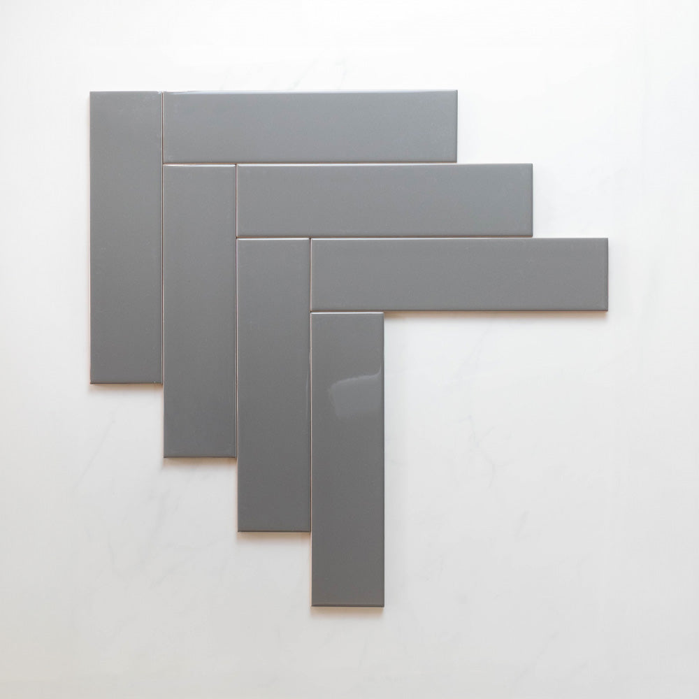 Premium Cascade Dark Grey 75x300mm Glossy Unrectified Subway Tile - Perfect for Kitchen Backsplash, Bathroom Walls & Modern Interior Design