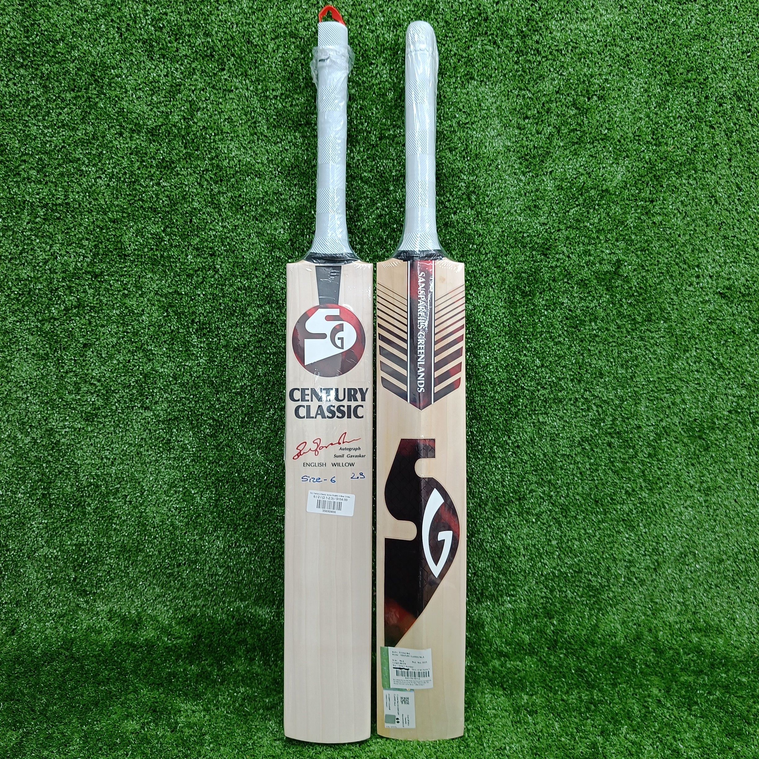 SG Century Classic Junior English Willow Cricket Bat - Lightweight & Durable for Youth Players - Perfect for Practice, Matches & Training Sessions