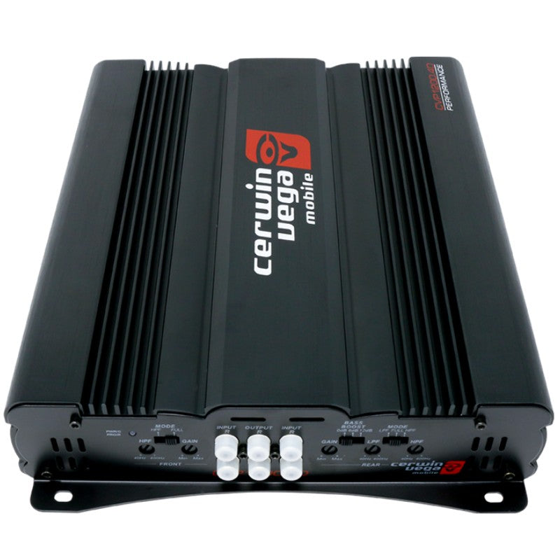 Cerwin Vega CVP1200.4D 4-Channel Class D Car Amplifier - 1 Ohm Stable, 1200W Power (Refurbished) - Perfect for Car Audio Systems & Bass Boost