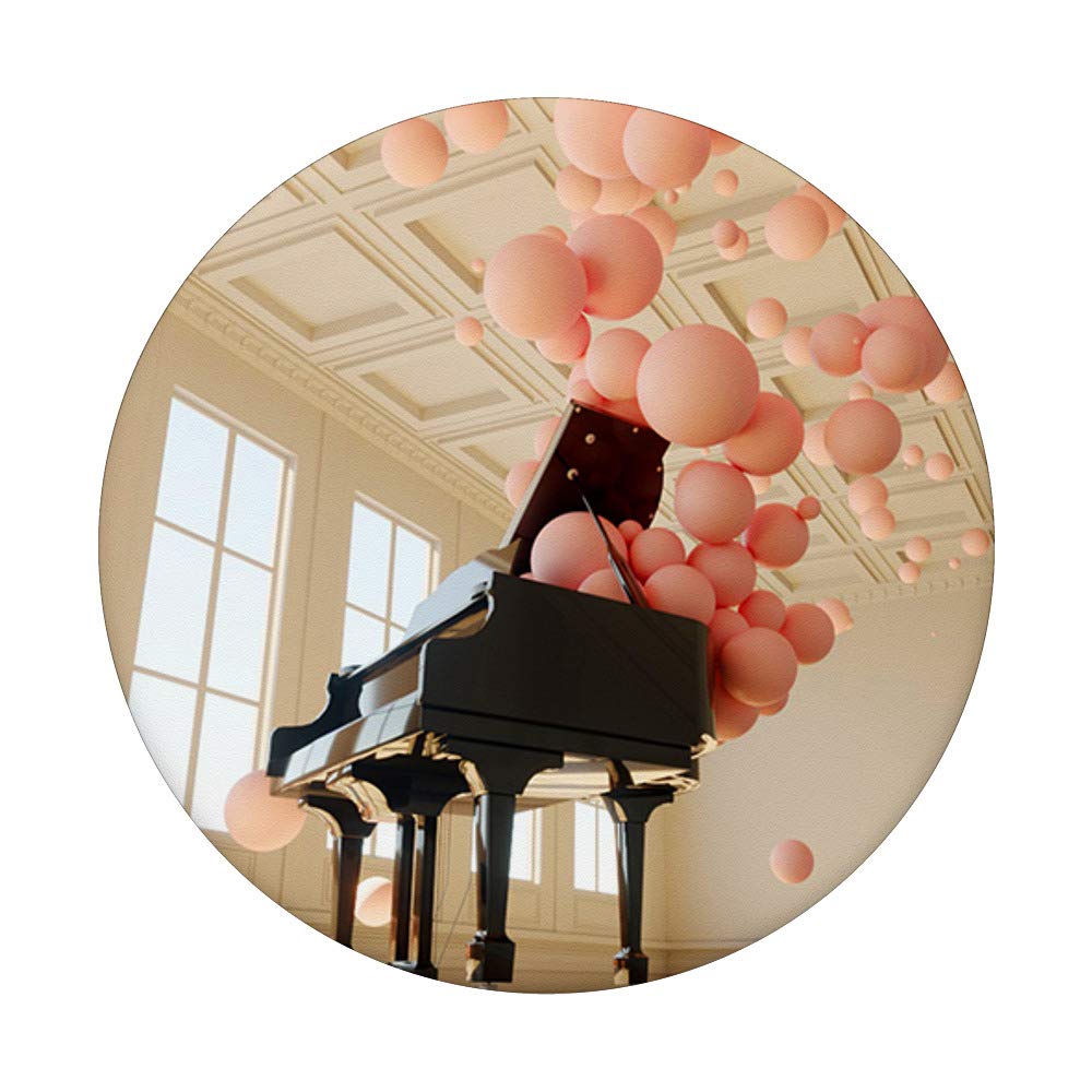 Piano Player Lover Gift - Swappable PopGrip for Phones & Tablets | Perfect for Pianists, Music Teachers & Musicians | Ideal for Piano Practice & Performances