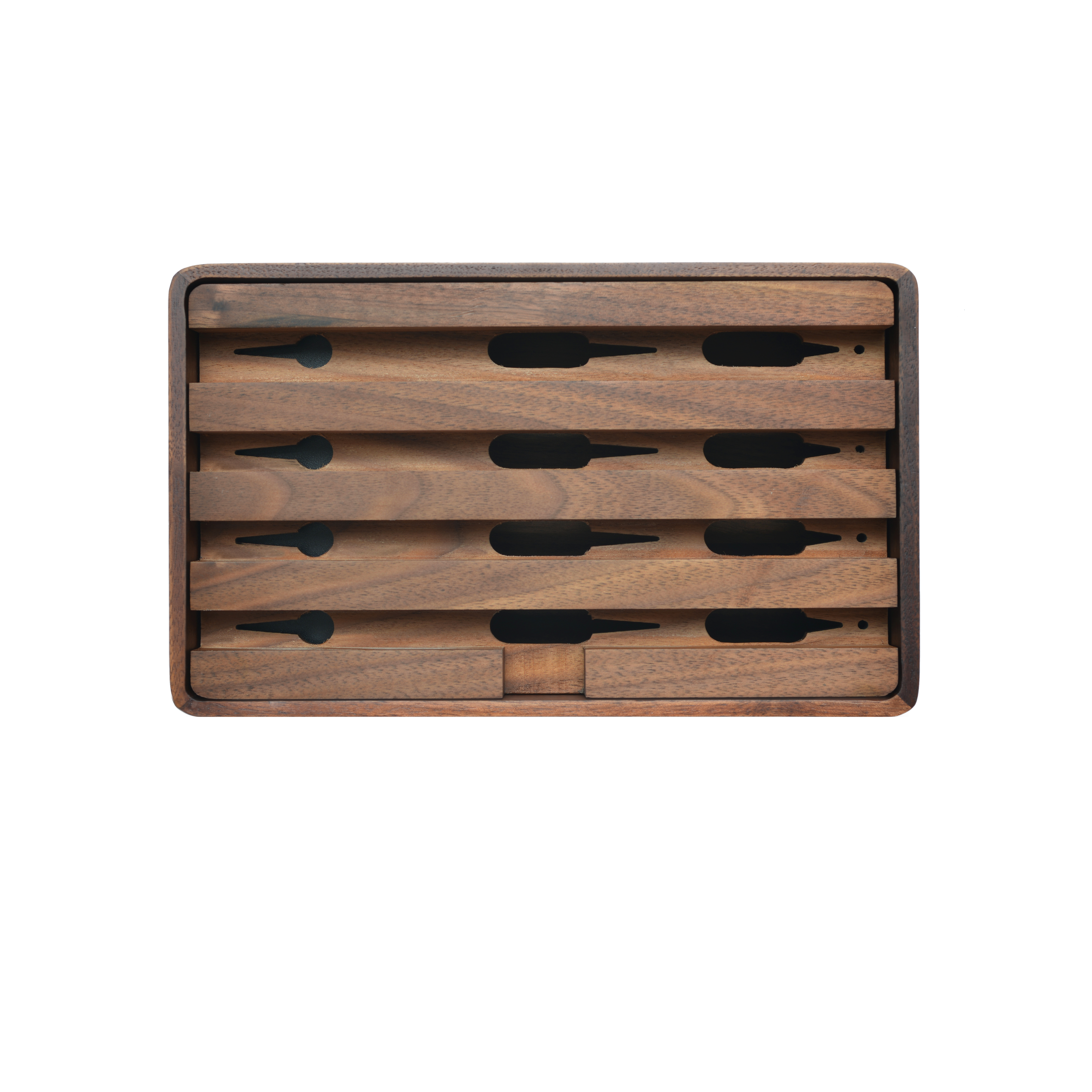 Premium ALLDOCK Classic Walnut Wooden Charging Station - Organize & Charge Multiple Devices - Perfect for Home, Office & Workspace