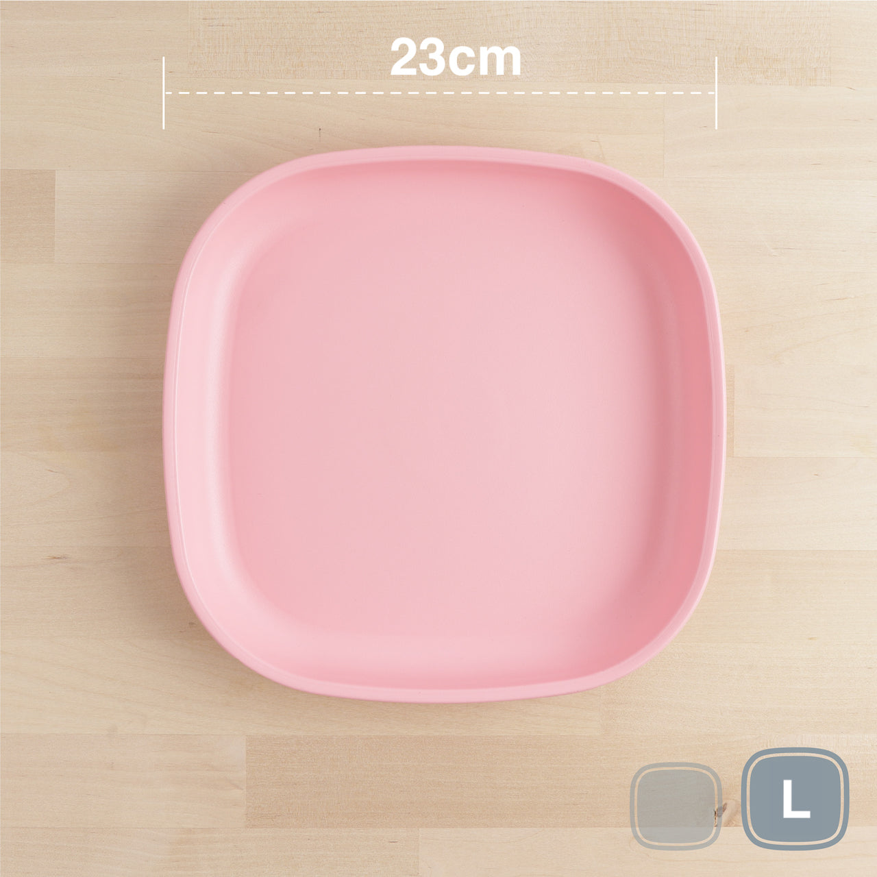 RePlay Recycled Plastic Flat Plate - Large, Durable & Eco-Friendly Dinnerware for Everyday Meals, Picnics, and Outdoor Dining
