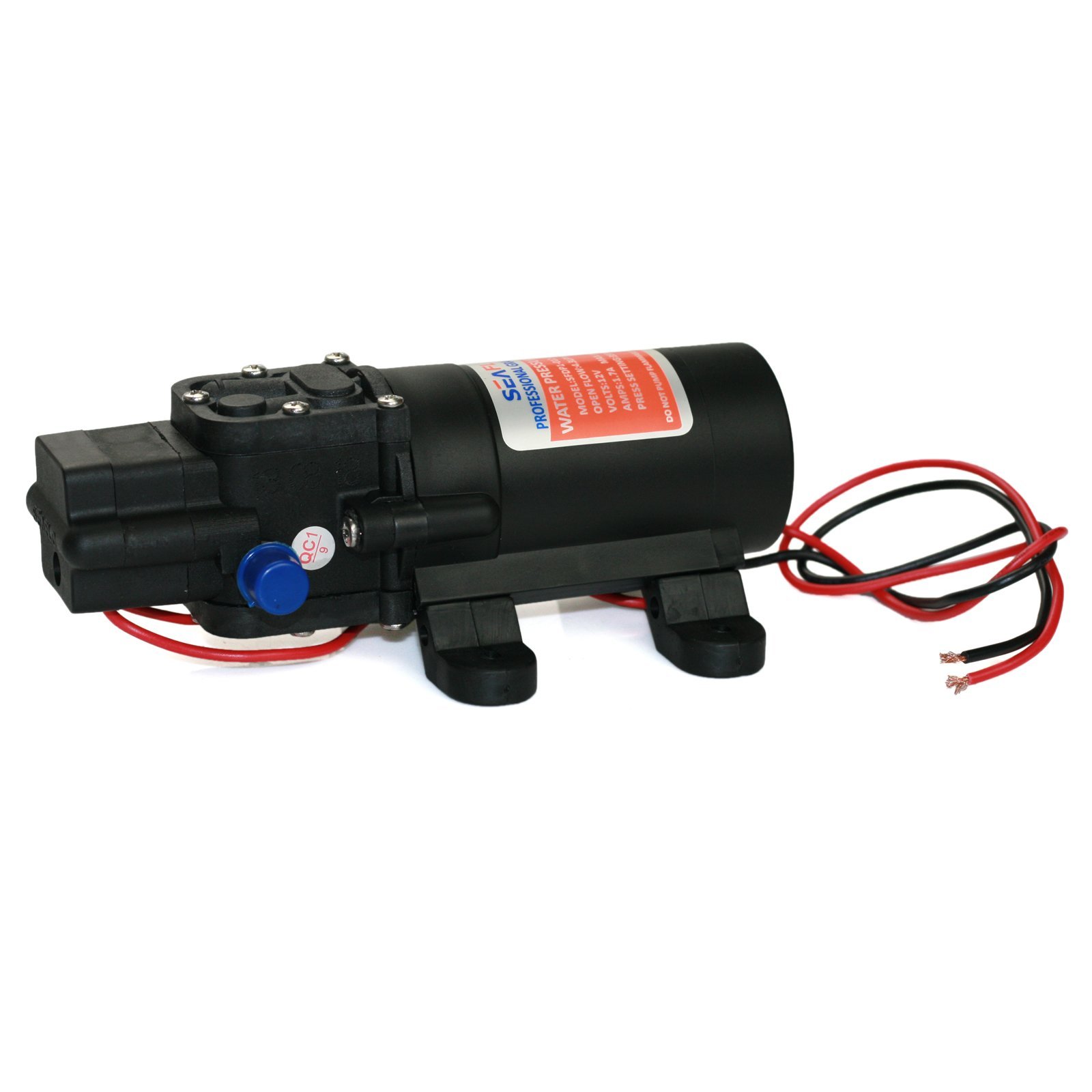 Seaflo 12V DC 1.2 GPM 35 PSI 21-Series Diaphragm Water Pressure Pump for Caravan, RV, Boat & Marine Use | Portable Water Transfer Pump for Camping, Off-Grid Living & Marine Applications