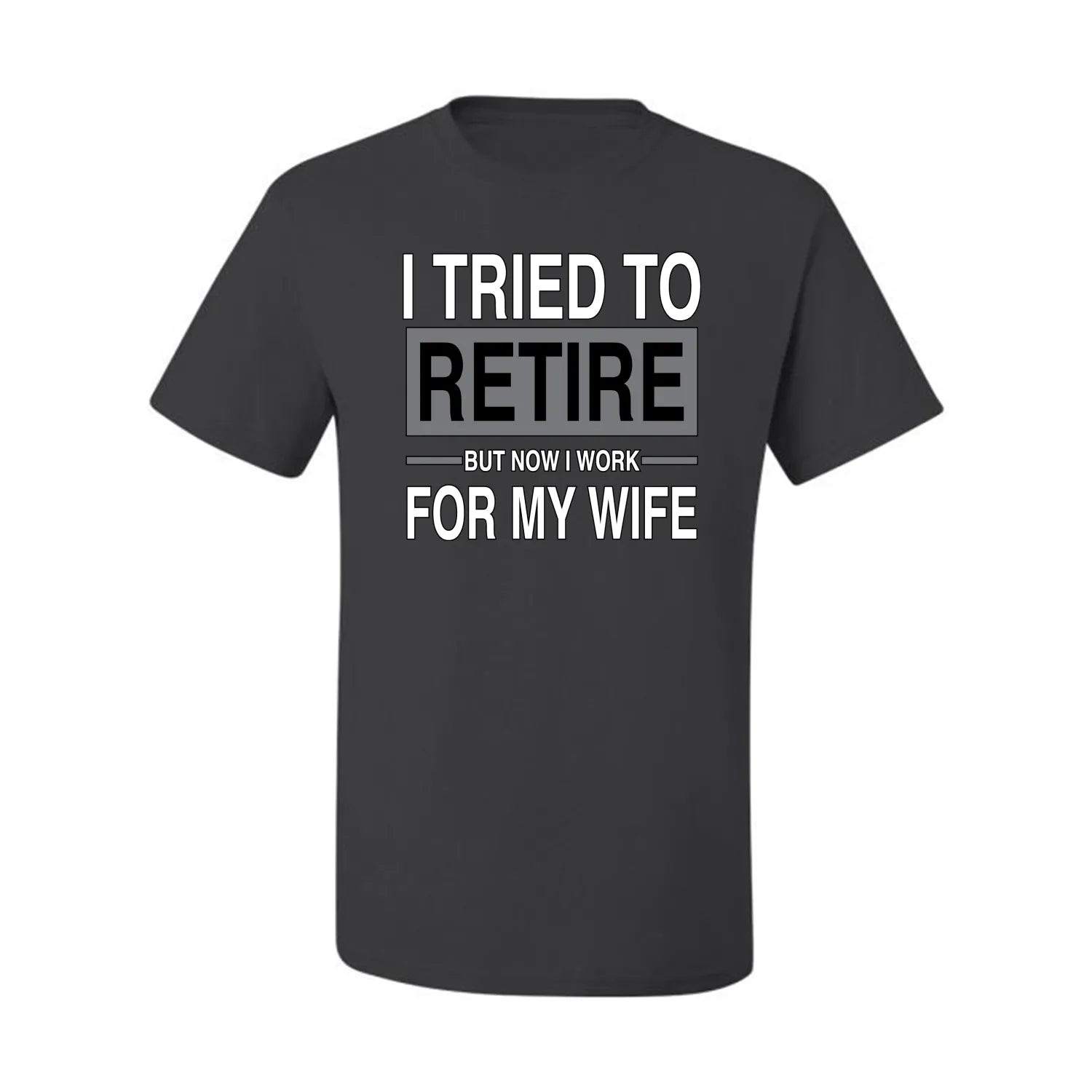 Oversized 'I Tried to Retire' Funny Graphic T-Shirt - Comfortable Casual Wear for Relaxation & Lounging at Home