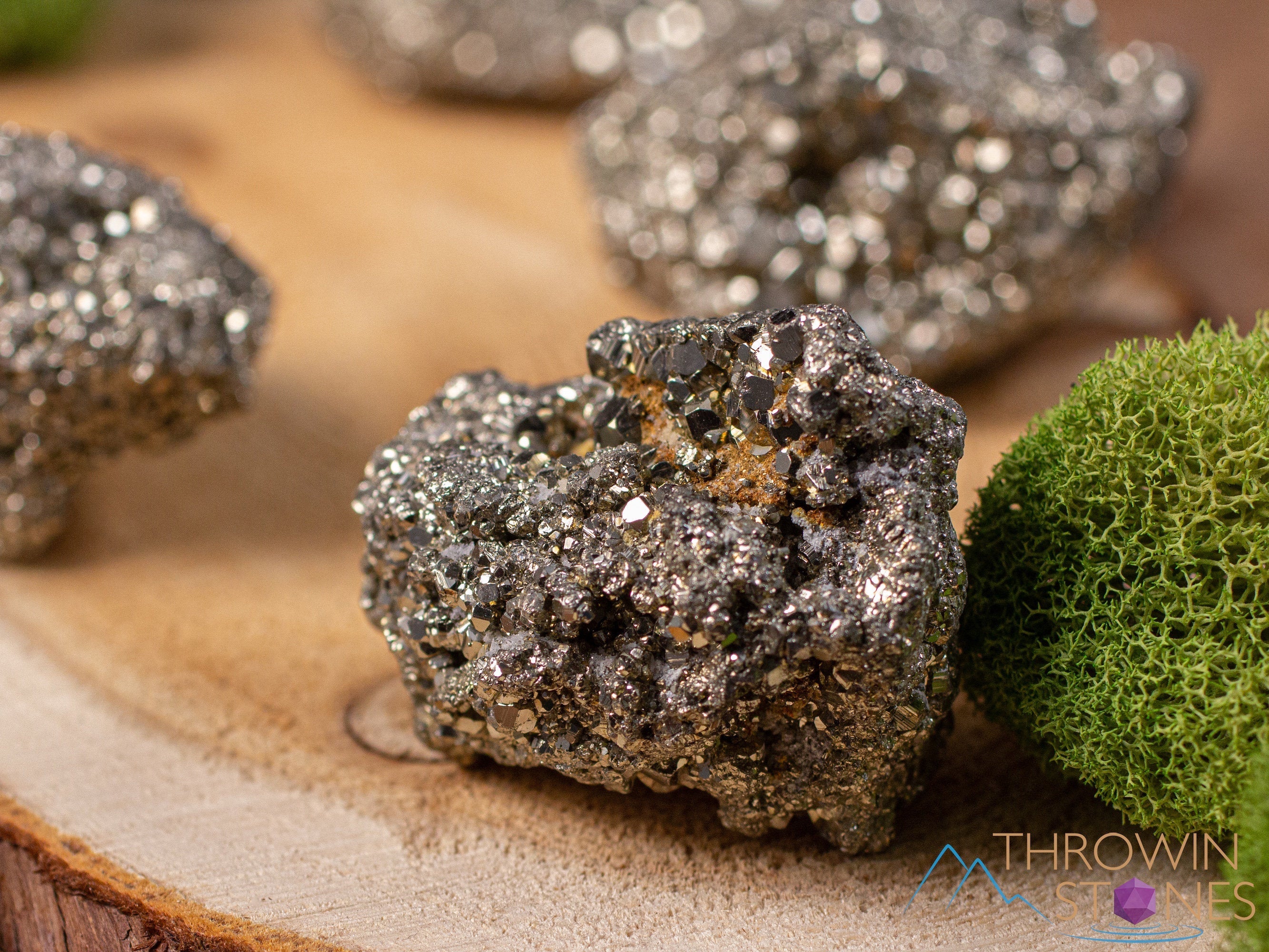 PYRITE Raw Crystal Cluster - Large Natural Crystals, Fools Gold Specimen | Metaphysical Healing Stone, Home & Office Decor | Perfect for Meditation, Reiki, and Mineral Collection (E1846)