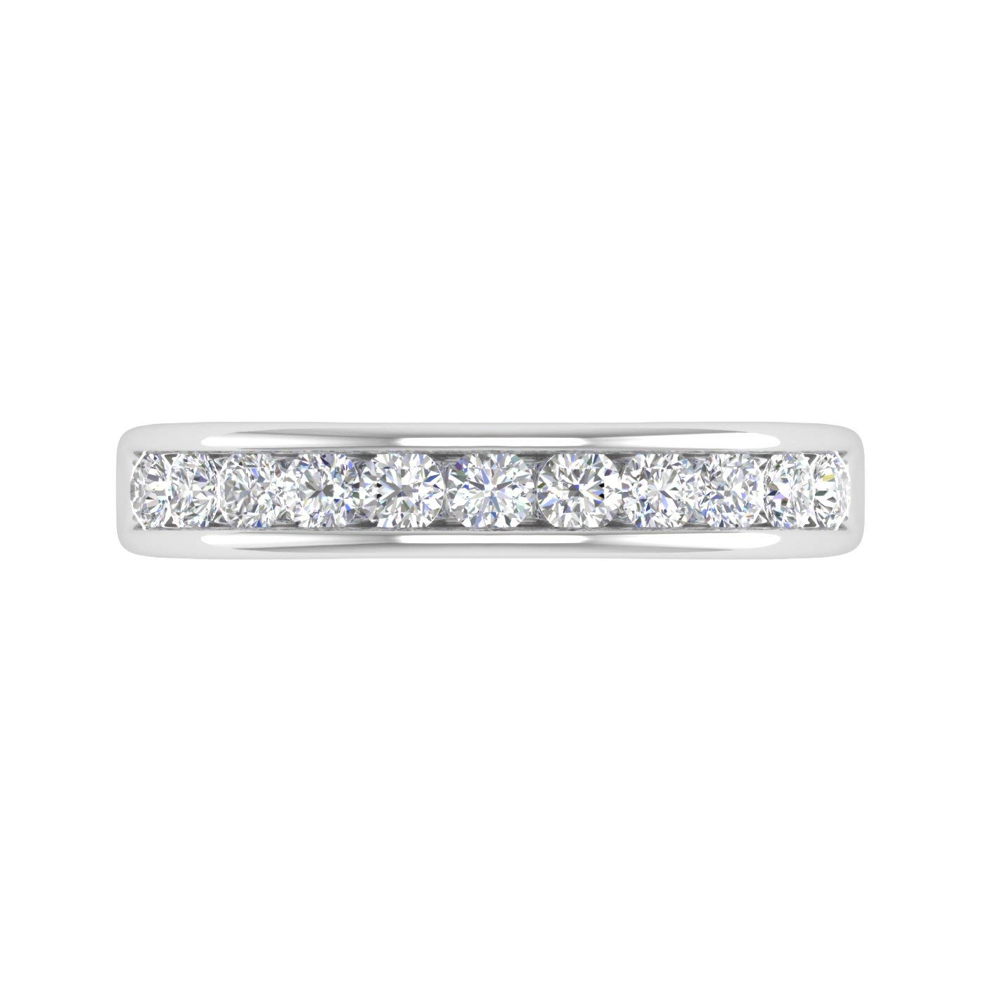 1/2 Carat Diamond Wedding Band Ring in 10K Gold - Elegant Bridal Jewelry for Women, Anniversary & Engagement Gifts - Perfect for Weddings, Proposals & Special Occasions