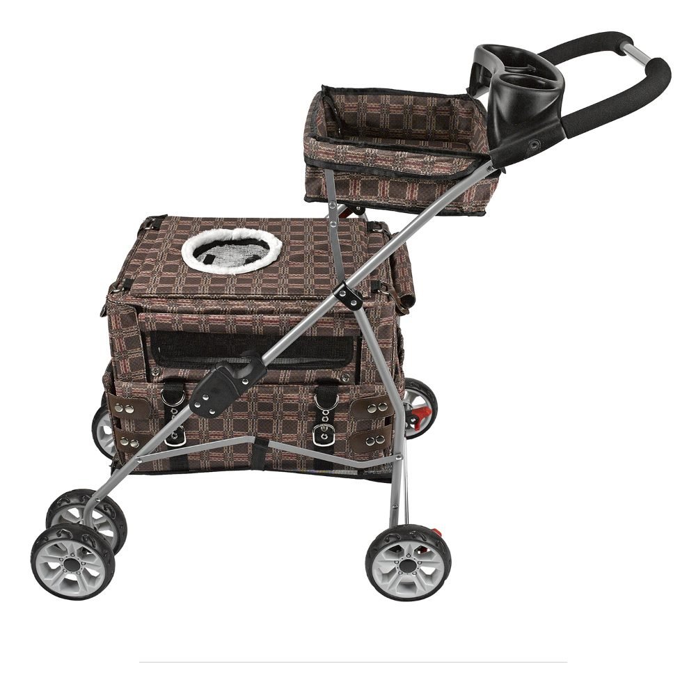 Kittywalk Flying Stroller - Royale Cat Stroller for Small Dogs & Cats | Lightweight Pet Carrier with All-Terrain Wheels | Perfect for Outdoor Walks, Vet Visits & Travel Adventures