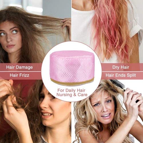 Jiya Enterprise Thermal Hair Spa Cap with Steamer - Nourishing & Heating Treatment for Deep Conditioning - Perfect for At-Home Hair Care & Salon-Style Results