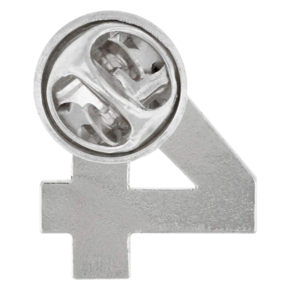 PinMart Number 4 Lapel Pin - Elegant Anniversary & Birthday Jewelry Gift for Men & Women - Perfect for Celebrations, Parties & Special Occasions