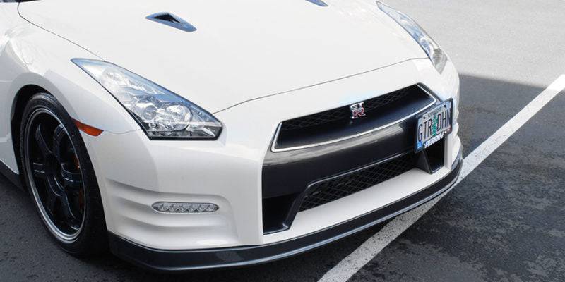 Nissan GTR License Plate Mounting Kit - Relocator Bracket for 2018-2020 Models | Front Bumper Installation | Perfect for Car Shows & Street Legal Compliance