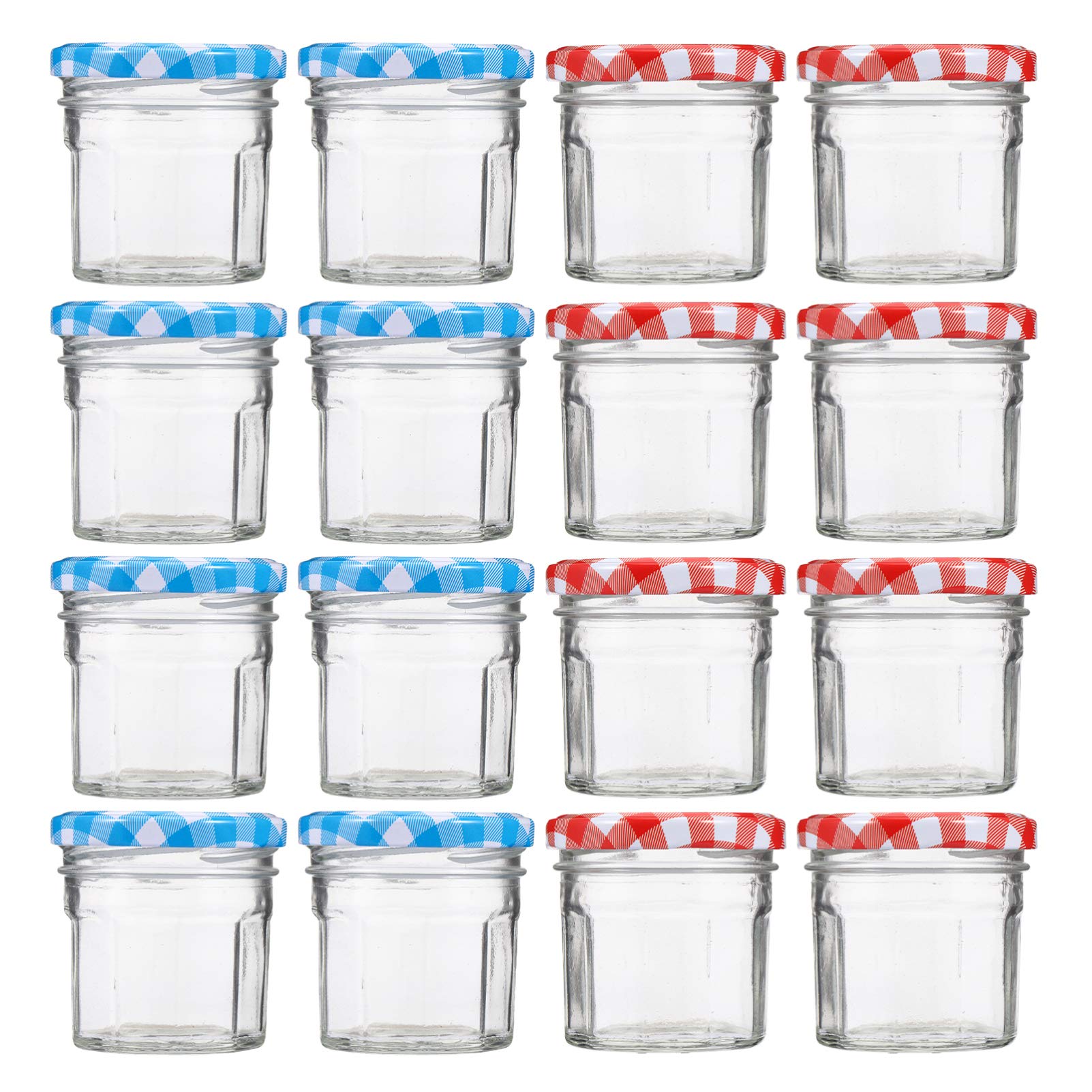 12-Piece Glass Jam Jars with Airtight Lids - Food Storage Containers for Candy, Coffee, Honey, Spices & More - Perfect for Kitchen, Pantry & Gift Giving