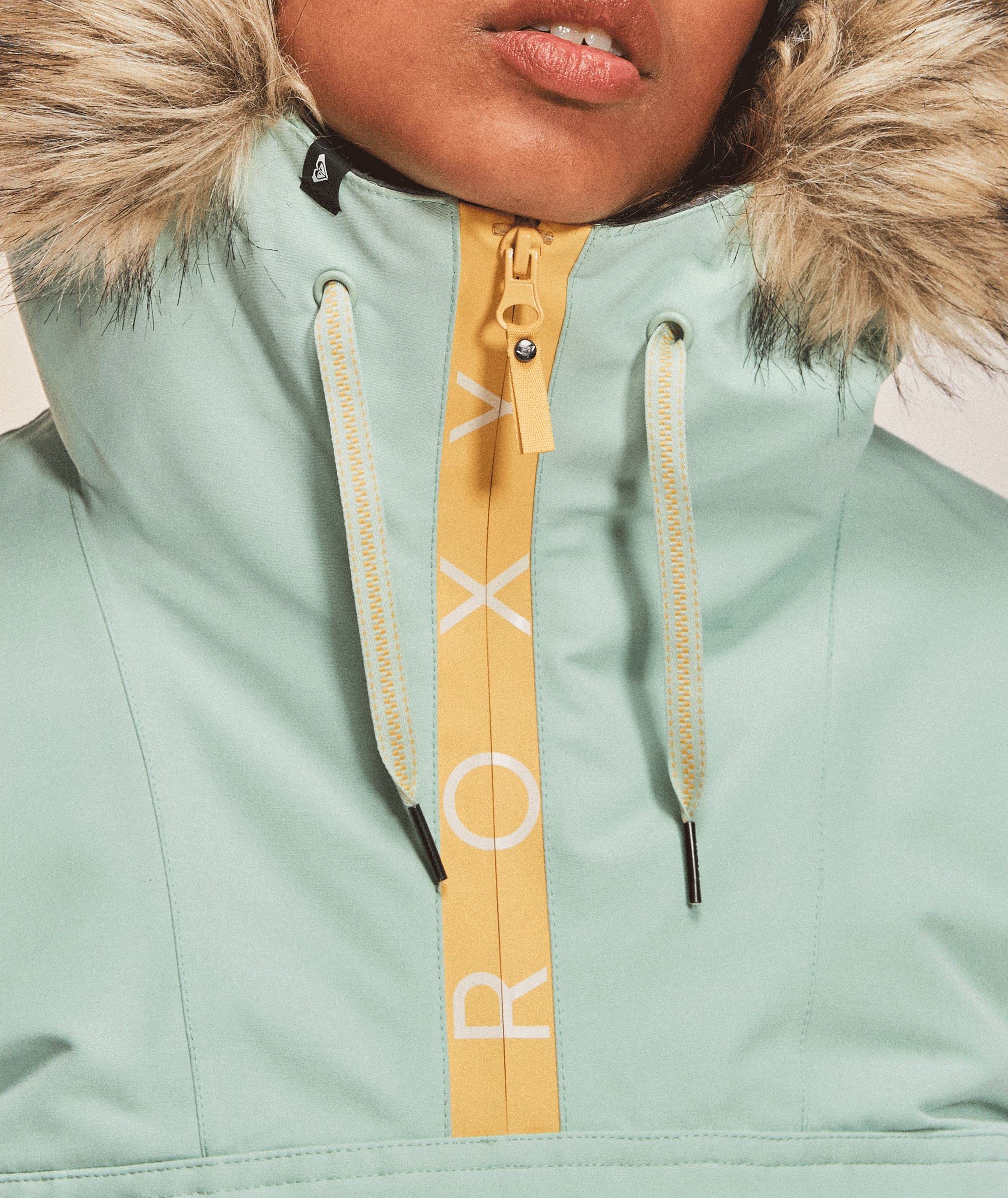 Roxy Shelter Women's Waterproof Winter Jacket - Lightweight Windproof Hooded Coat for Hiking, Skiing & Outdoor Activities