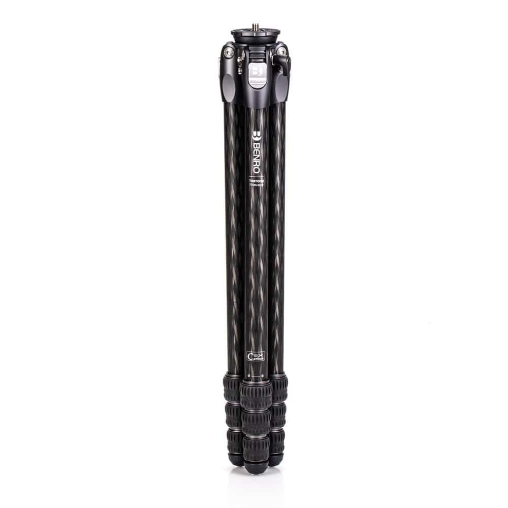 Benro Tortoise TTOR24CLV Carbon Fiber Tripod with Leveling Base - Lightweight & Sturdy for Travel, Photography, and Videography