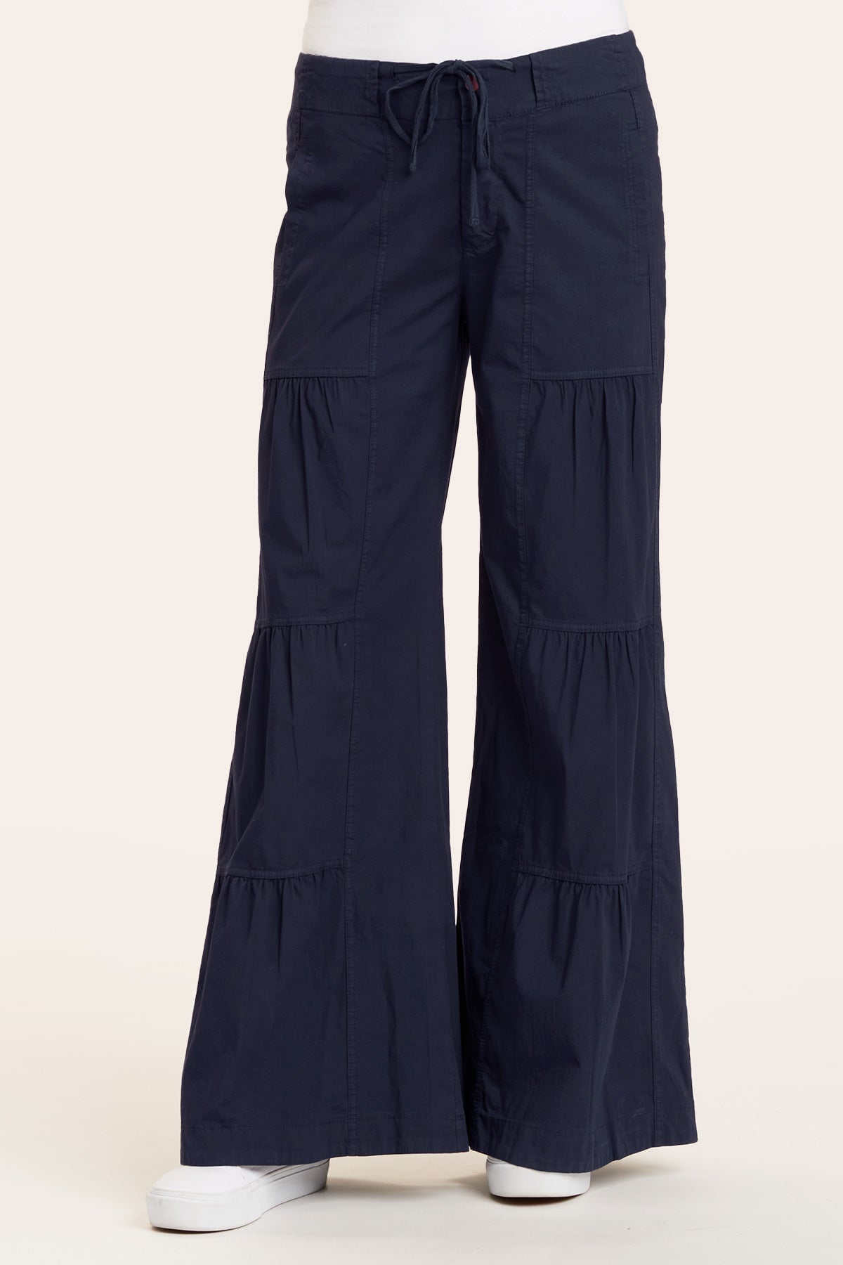 Stylish Terraced Wide Leg Pants for Women - High Waisted Flowy Palazzo Trousers - Perfect for Office, Casual Outfits & Summer Vacations