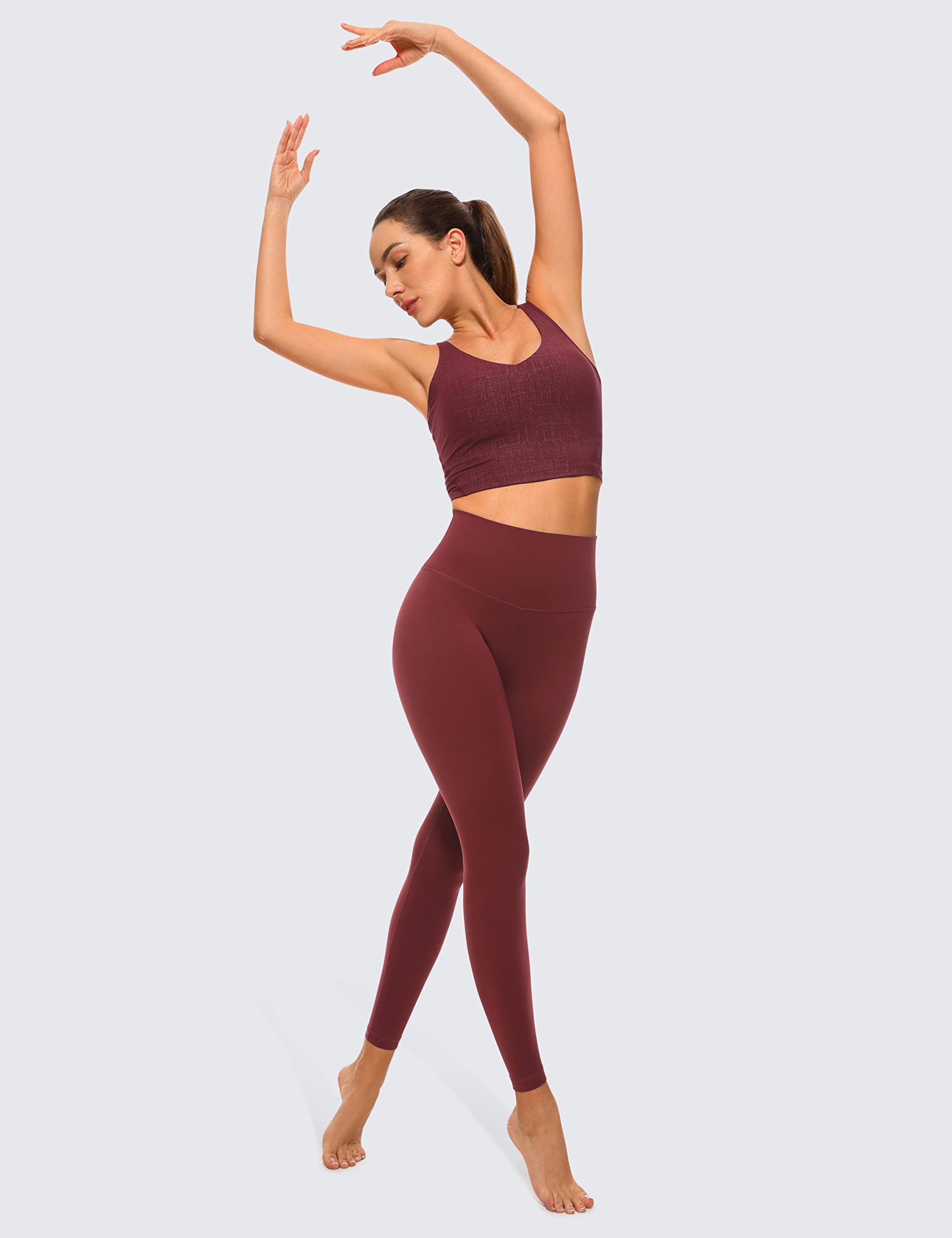 CRZ YOGA Women's High Waisted Leggings - 25'' Buttery Soft Workout Pants with Warm Thick Fabric for Yoga, Lounge & Everyday Wear | Perfect for Gym, Running and Comfortable Daily Activities