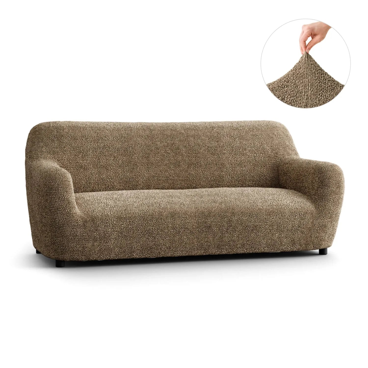 3 Seater Sofa Slipcover - Soft Microfiber Printed Fabric - Perfect for Living Room, Family Room & Home Decor