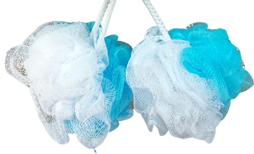 Exfoliating Body Scrubber for Men & Women - Pack of 2 | Premium Bath Loofah Scrubber for Deep Cleansing & Dead Skin Removal | Perfect for Shower, Spa & Daily Skincare Routine
