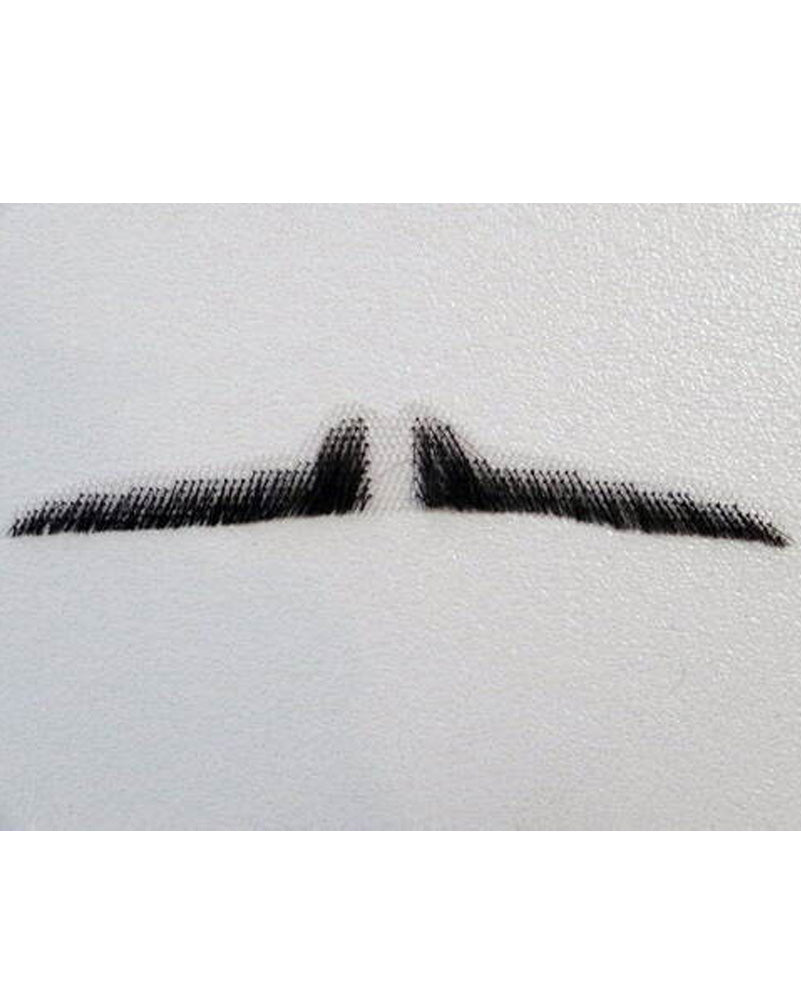 40s Black Pencil Moustache - Vintage Style Thin Mustache for Men - Perfect for Halloween, Cosplay, and 1920s Themed Parties