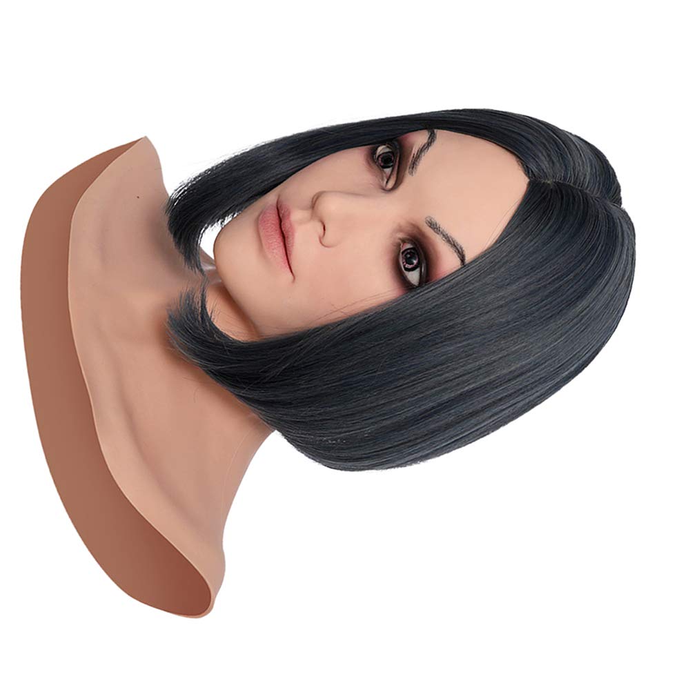 Realistic Silicone Female Mask - Ultra Soft Skin-Friendly Lifelike Head Mask for Crossdressers, Drag Queens & Transgender - Perfect for Cosplay, Halloween & Performance Art