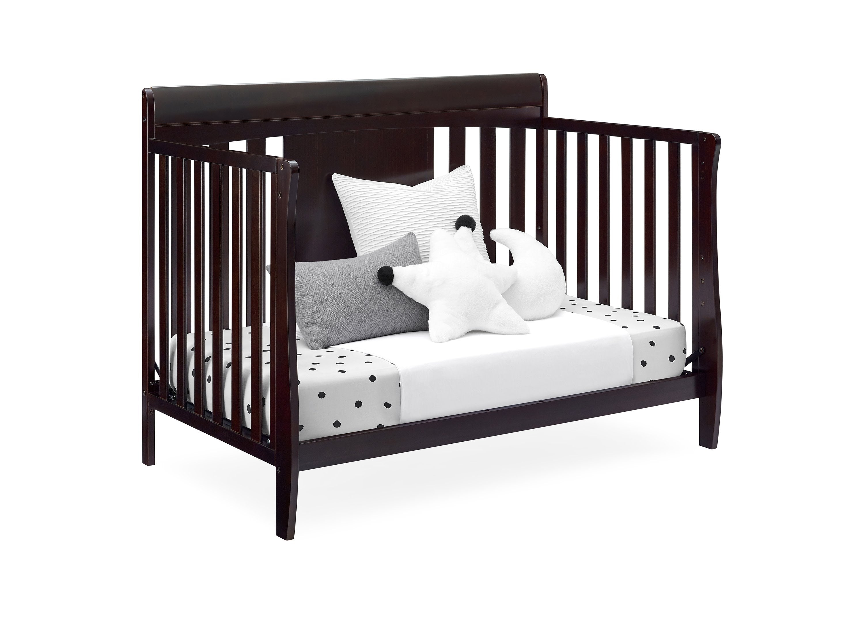 Richmond 6-in-1 Convertible Baby Crib - Toddler Bed & Daybed with Adjustable Height, White Nursery Furniture for Newborn to Teen - Perfect for Small Spaces & Modern Nurseries
