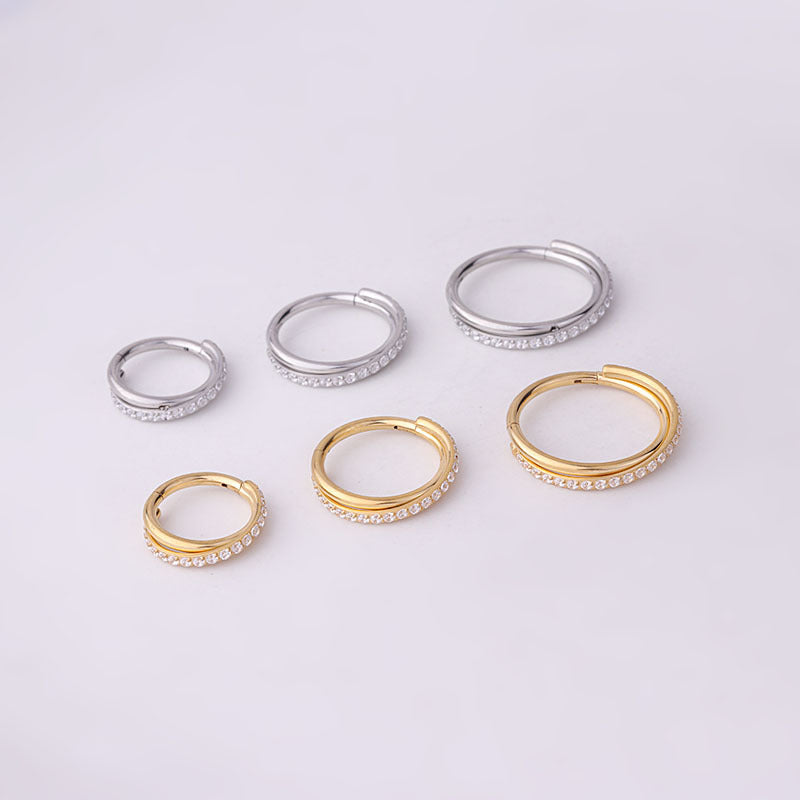 16G Hypoallergenic Surgical Steel Hoop Nose Ring - Septum Huggie Piercing Jewelry for Women & Men | Perfect for Everyday Wear, Parties & Body Piercing Enthusiasts