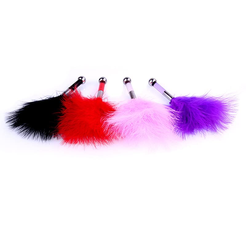 Premium Feather Teaser Stick - Sensual Adult Sex Toy Restraint Kit with Anal Plug & Massager - Enhance Intimacy for Couples, BDSM Play & Spicy Bedroom Adventures