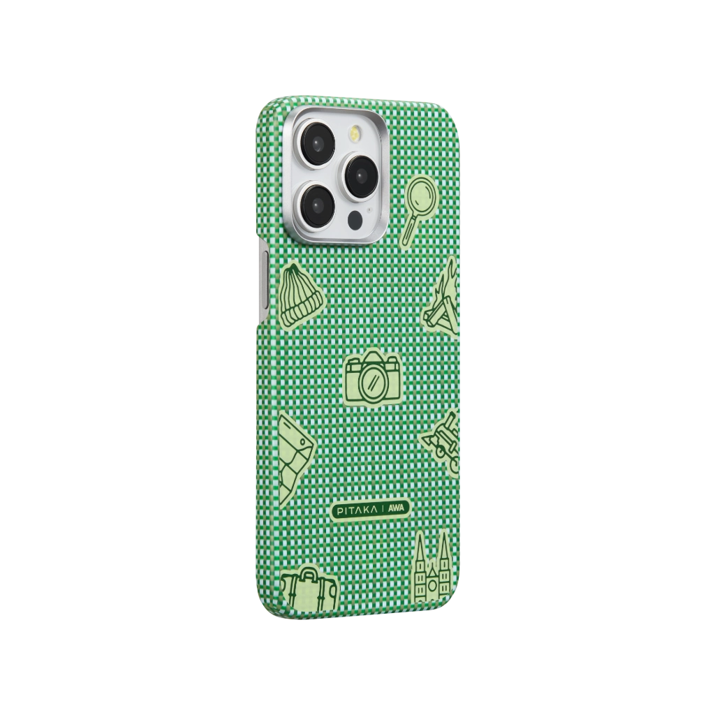 PITAKA x AWA MagEZ Case 5 for iPhone 15 Pro & Pro Max - Slim Protective Magnetic Phone Cover with Wireless Charging | Perfect for Work, Travel & Everyday Use