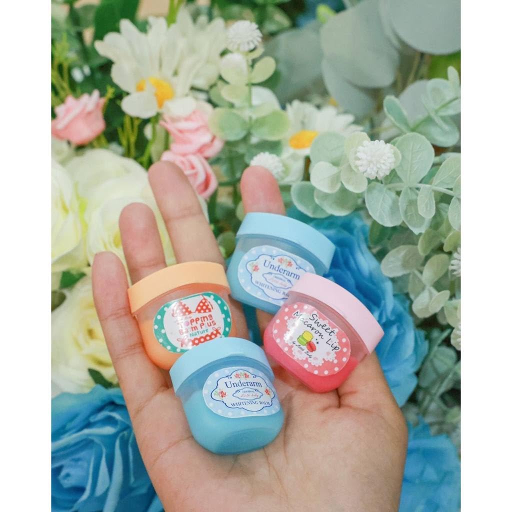 Little Baby Balm Set 3-in-1 for Lips, Underarms & Buttocks - 10g Travel Size - Soothing Skin Care for Newborns & Toddlers - Perfect for Diaper Rash, Dry Lips & Sensitive Areas