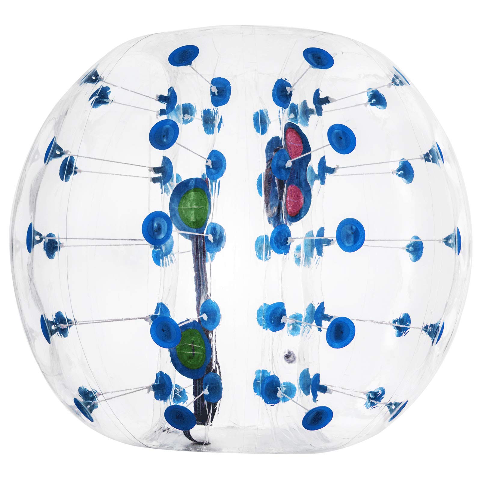 Happybuy 2PCS Inflatable Bumper Balls - 5FT/1.5M Giant Bubble Soccer Balls for Adults & Kids, Quick 5-Minute Inflation, Durable Zorb Balls for Backyard Games, Team Building, Birthday Parties and Outdoor Fun