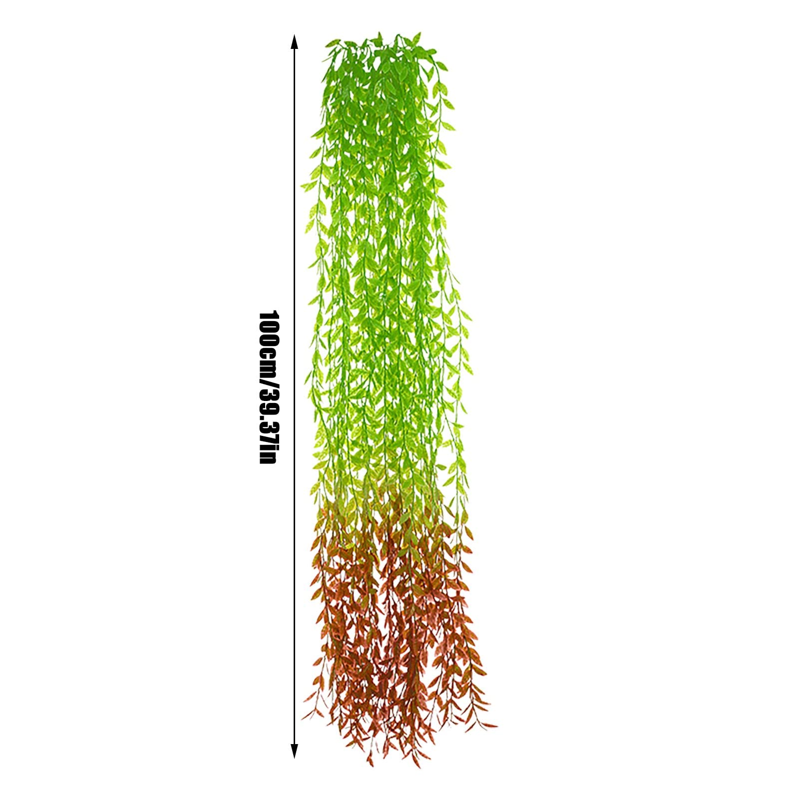 5 Pcs Artificial Plastic Plants for Wall Decor - Indoor Hanging Baskets, Wedding Garland, Home & Office Decoration - Perfect for Living Room, Bedroom, Patio, and Event Decor