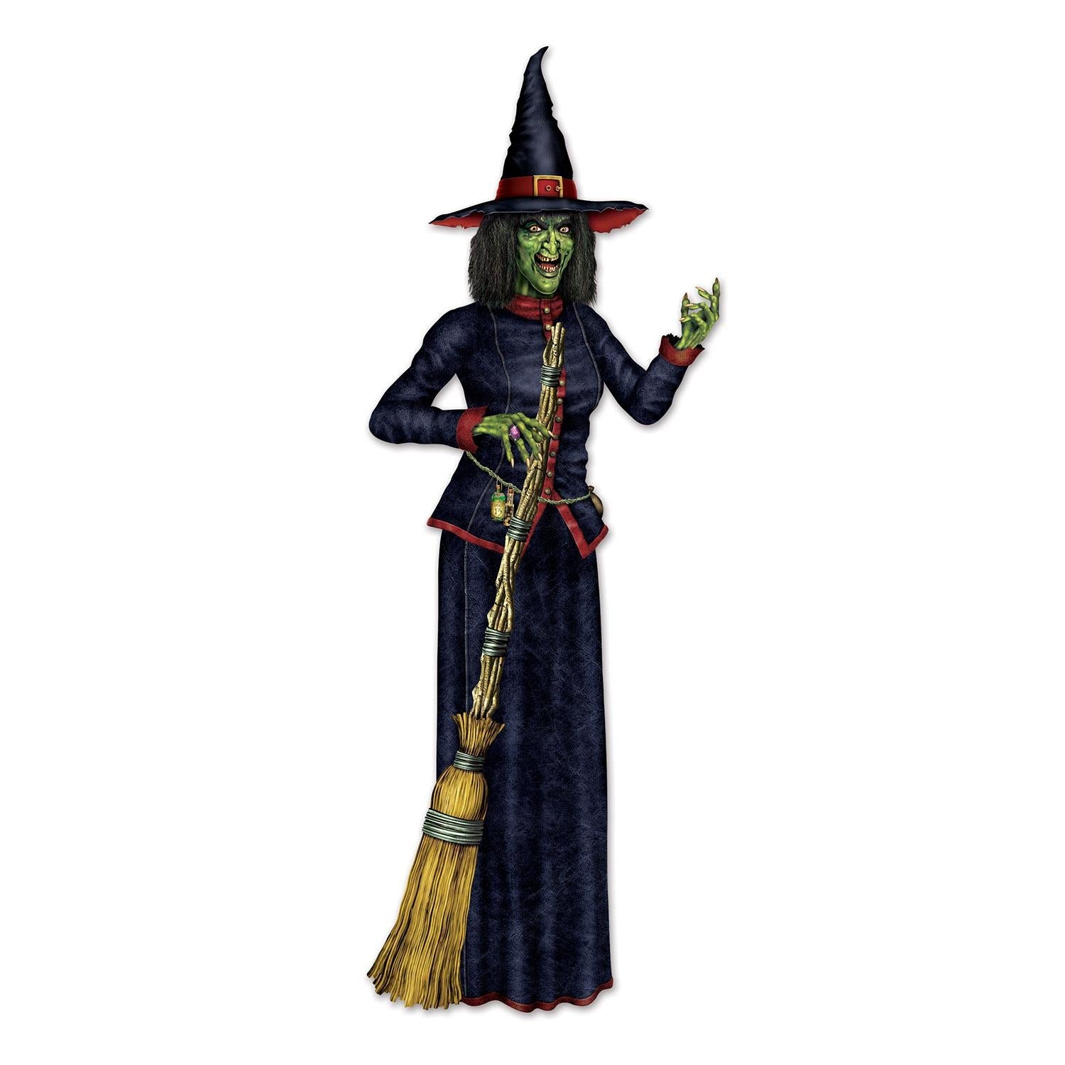 12 Pack Beistle Halloween Jointed Witch Decorations - Hanging Witches for Halloween Party, Home, and Yard Decor - Perfect for Spooky Halloween Decorating