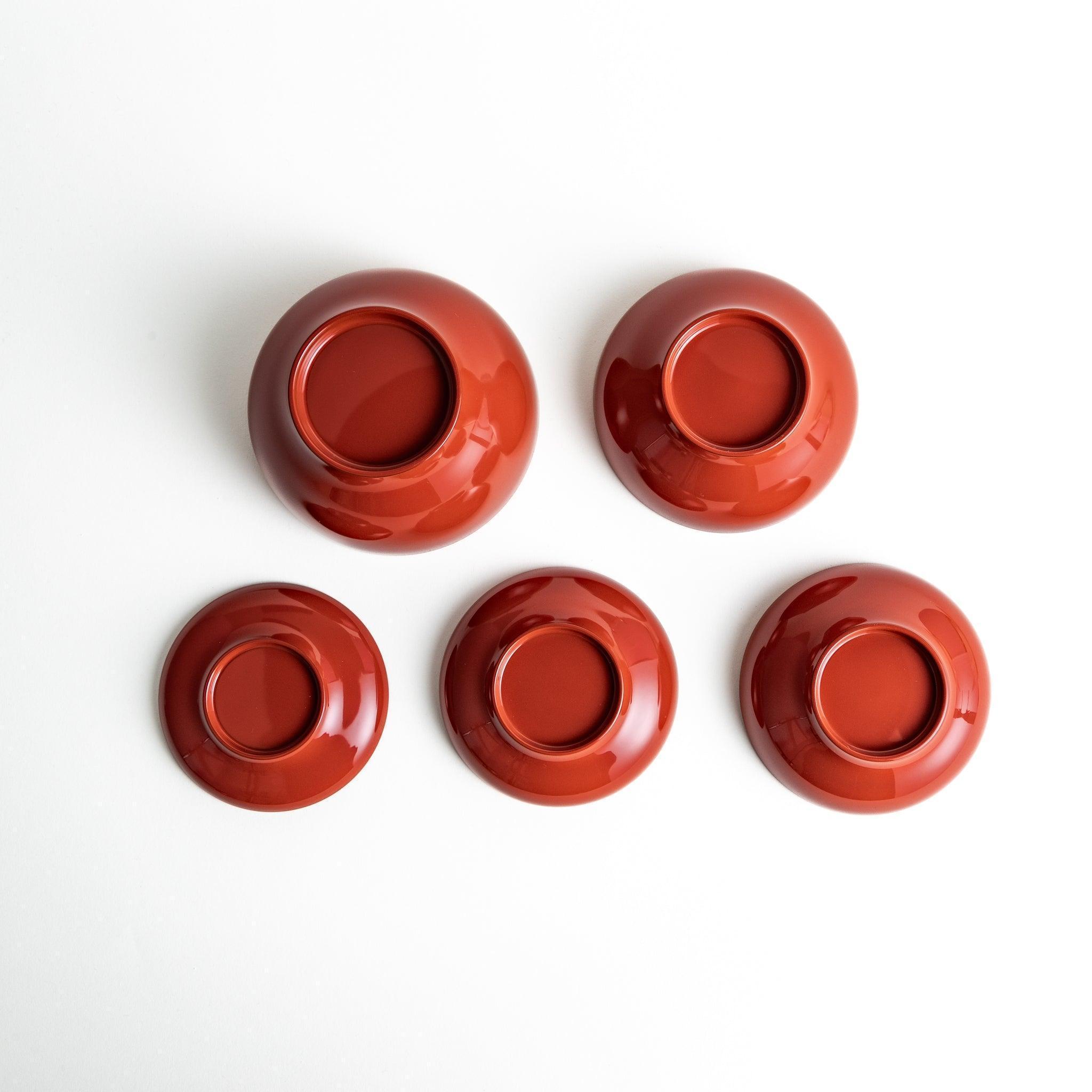 5-Piece Nested Oryoki Set - Traditional Japanese Zen Buddhist Meal Bowls for Mindful Eating, Meditation & Ceremonial Use