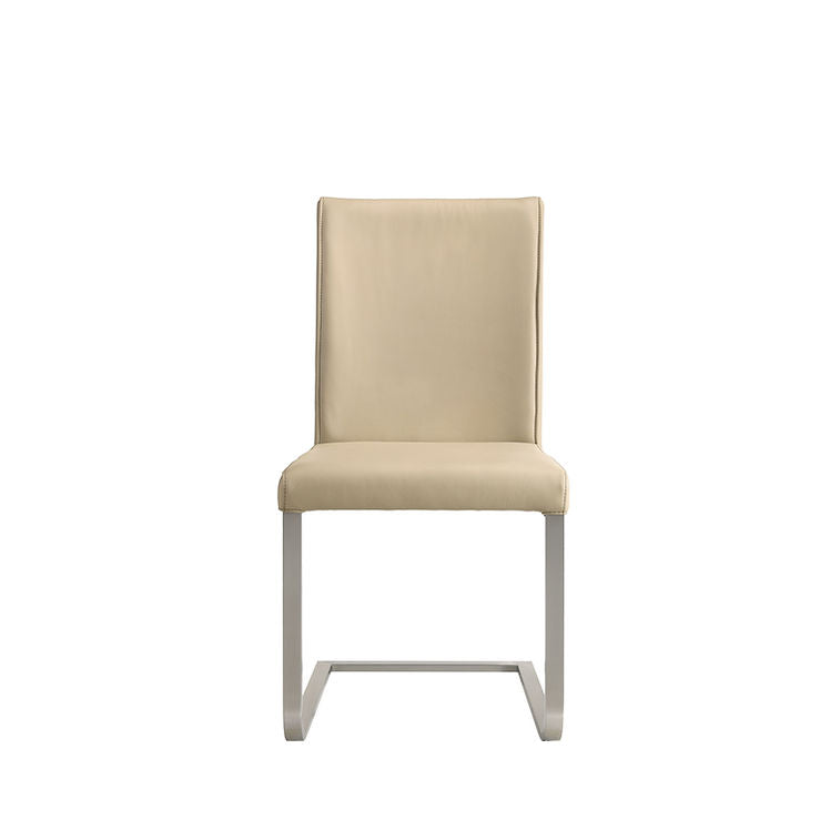 Premium Genuine Leather Dining Chairs (Set of 2) - Modern PU Leather Upholstered Side Chairs for Kitchen, Dining Room, Office - Comfortable & Stylish Seating Solution