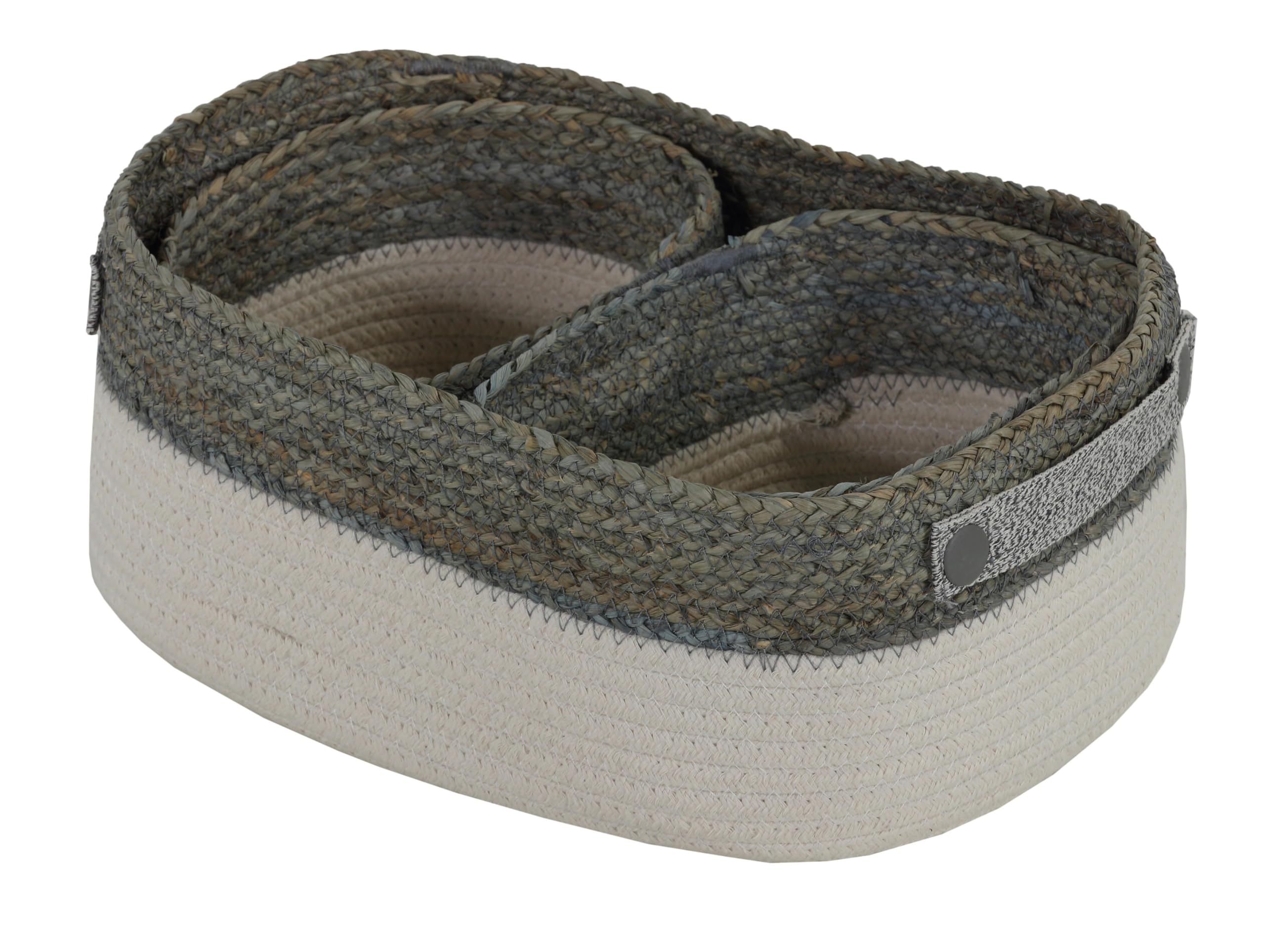 Grace Cotton Rope Sewing Organizer Baskets - Set of 3 for Craft Room Storage