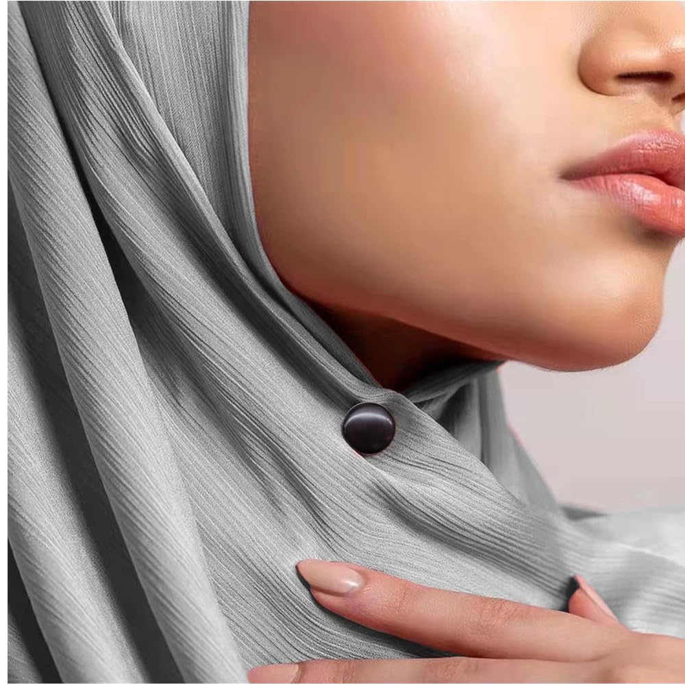 4Pcs Strongest Magnetic Hijab Pins for Women - Commercial Strength Hijab Magnets, Multi-Use Scarf Clips (Colorful) - Perfect for Daily Wear, Prayer, Work & Special Occasions