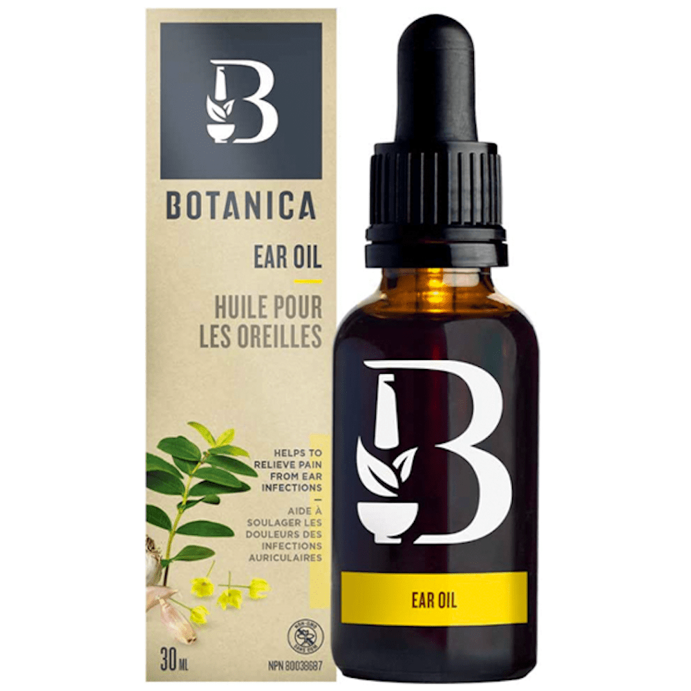 Botanica Organic Ear Oil 30ml - Natural Relief for Earaches & Wax Buildup - Perfect for Travel & Daily Ear Care