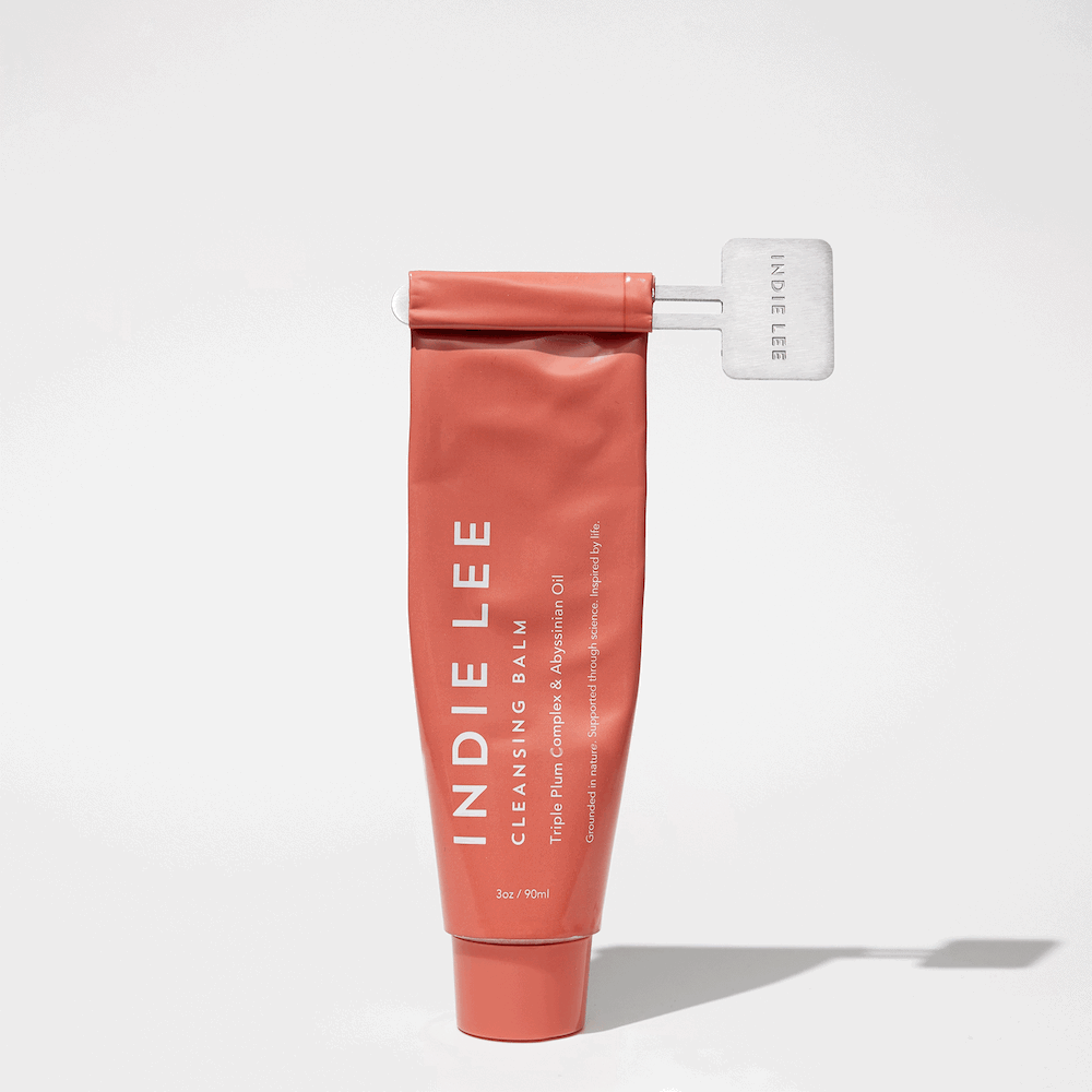 Indie Lee Cleansing Balm - Gentle Makeup Remover & Deep Cleanser for All Skin Types | Perfect for Daily Skincare & Travel