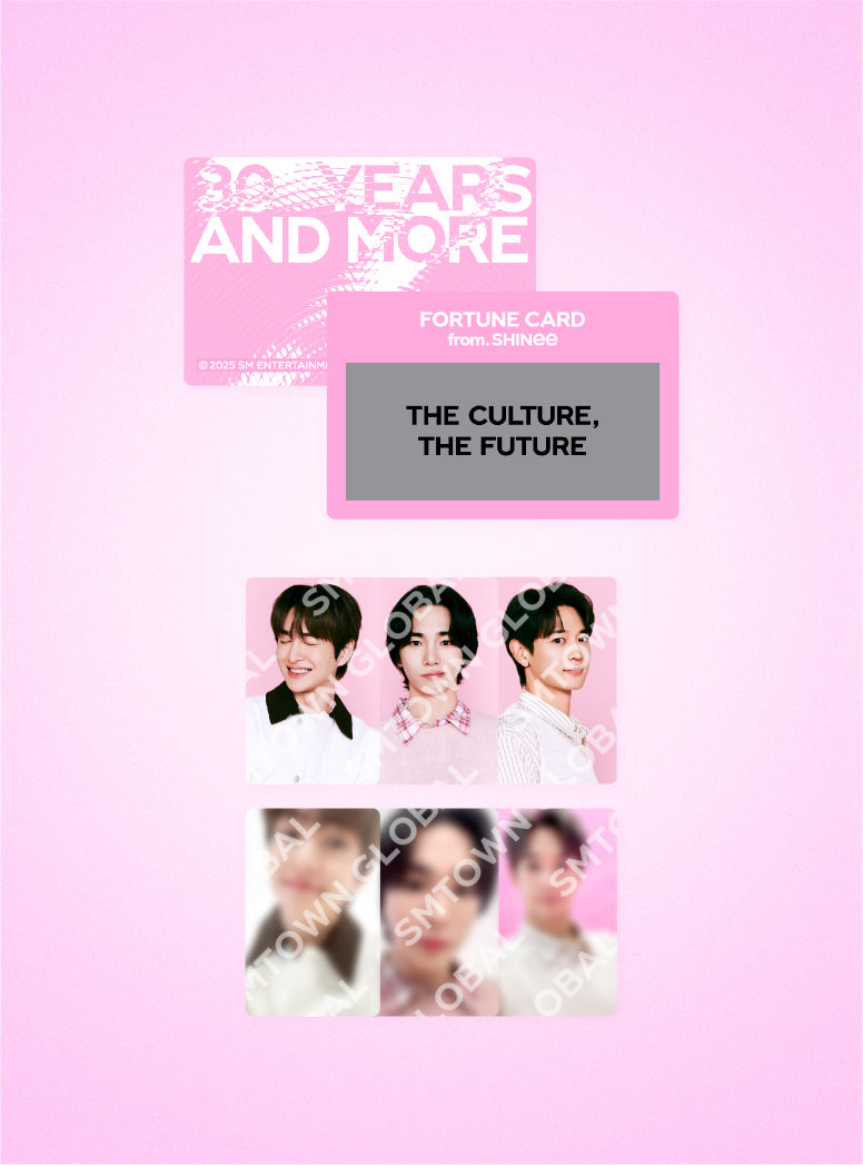 FORTUNE SCRATCH CARD SET - SHINee SMTOWN LIVE 2025 Merchandise | K-Pop Collectible Gift for Fans, Party Games & Special Events
