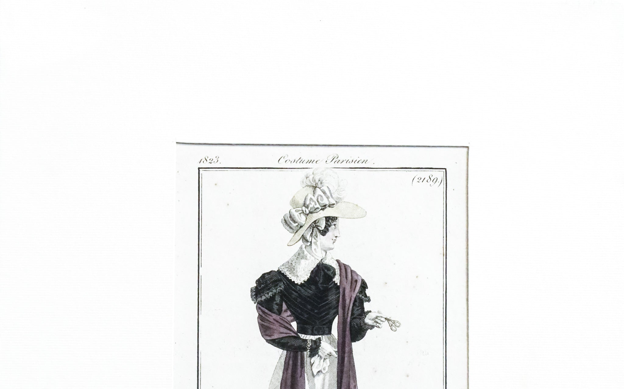 1820s Parisian Ladies Fashion Costume Set of 2 - Vintage Historical Dress for Reenactment, Theater & Cosplay