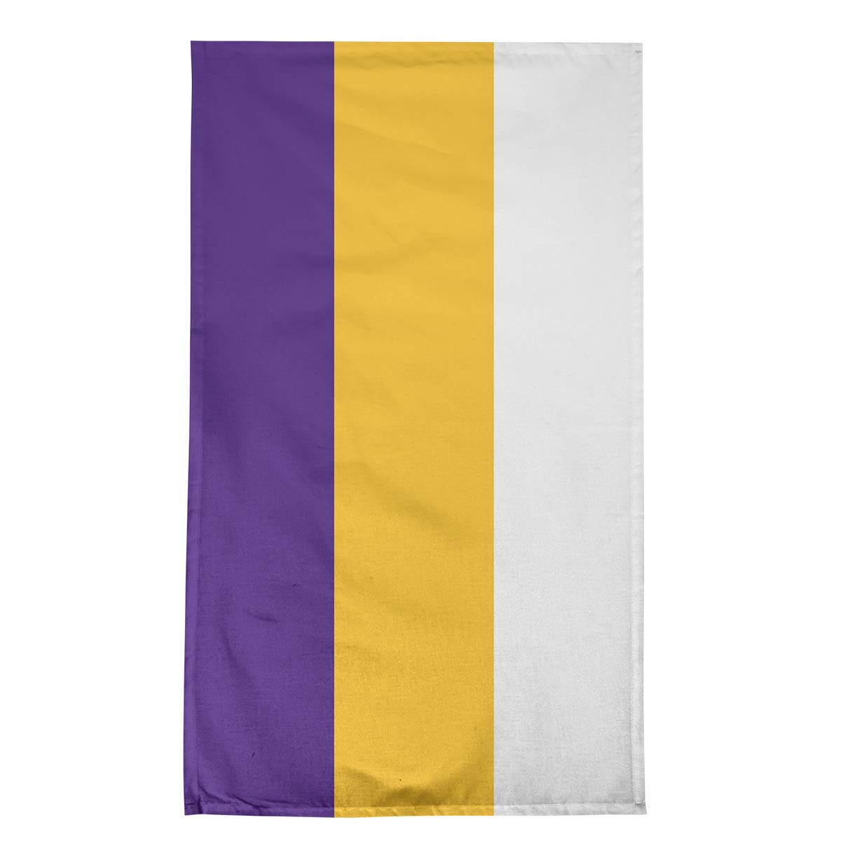 Minnesota Vikings Football Stripes Tea Towel 18x30 Inches - Gold Accented Kitchen Towel for Sports Fans, Game Day Decor & Gifts