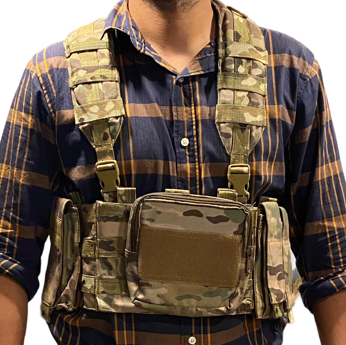 20-Piece Raider Tactical Chest Rig with Pouches & Accessories - Perfect for Airsoft, Hunting, and Outdoor Adventures