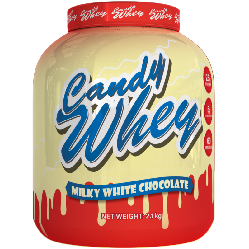 Premium Candy Whey Protein Powder 2.1kg (4.63 lbs) - Delicious Vanilla & Chocolate Flavors for Muscle Recovery & Post-Workout Shakes - Ideal for Gym, Fitness & Bodybuilding Enthusiasts